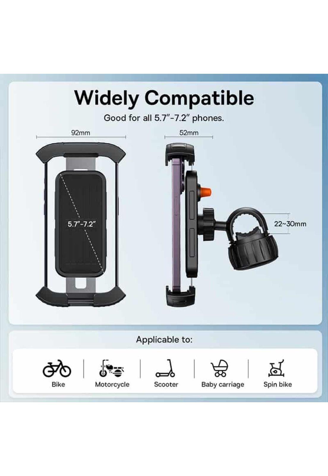 Soporte De Bicicletas Scooter Baseus Para Telefonos Quickgo-9