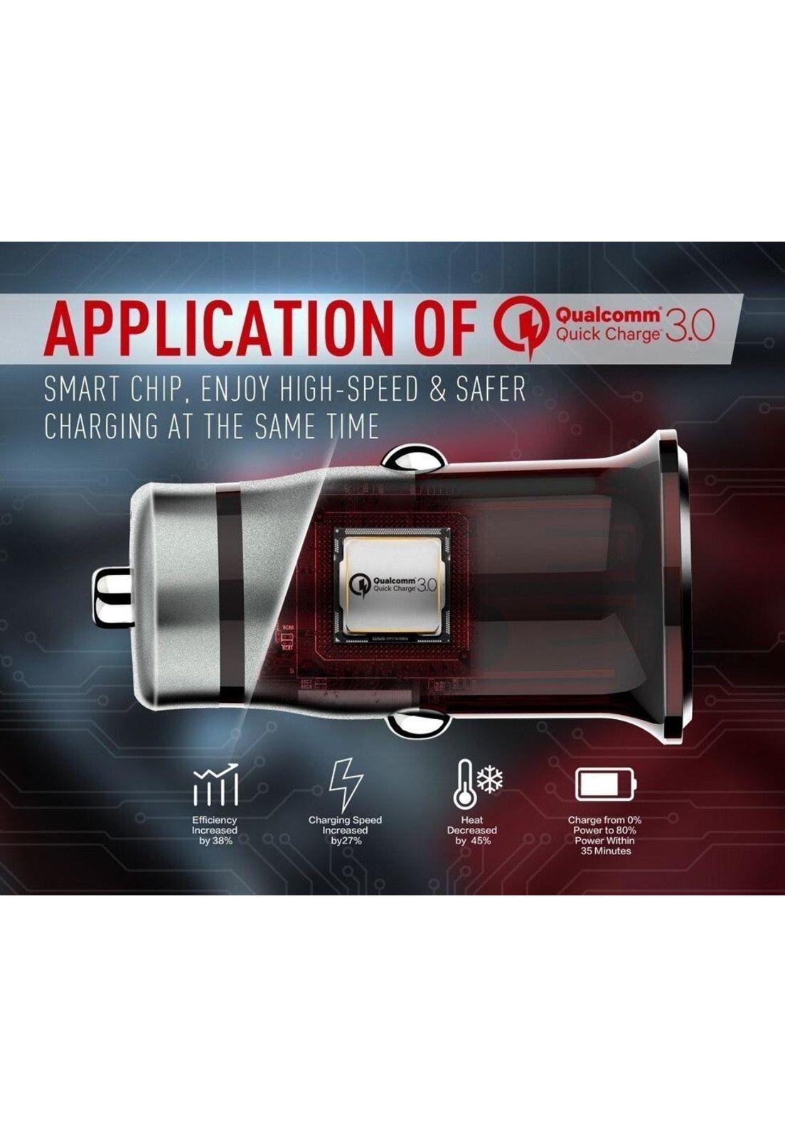 Cargador Para Auto Qc 3.0 Con Cable Usb Tipo C Siyoteam-6