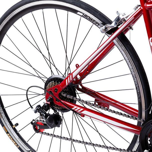 Bicicleta Urbana Ares 21 Cambios Acero Rojo-6