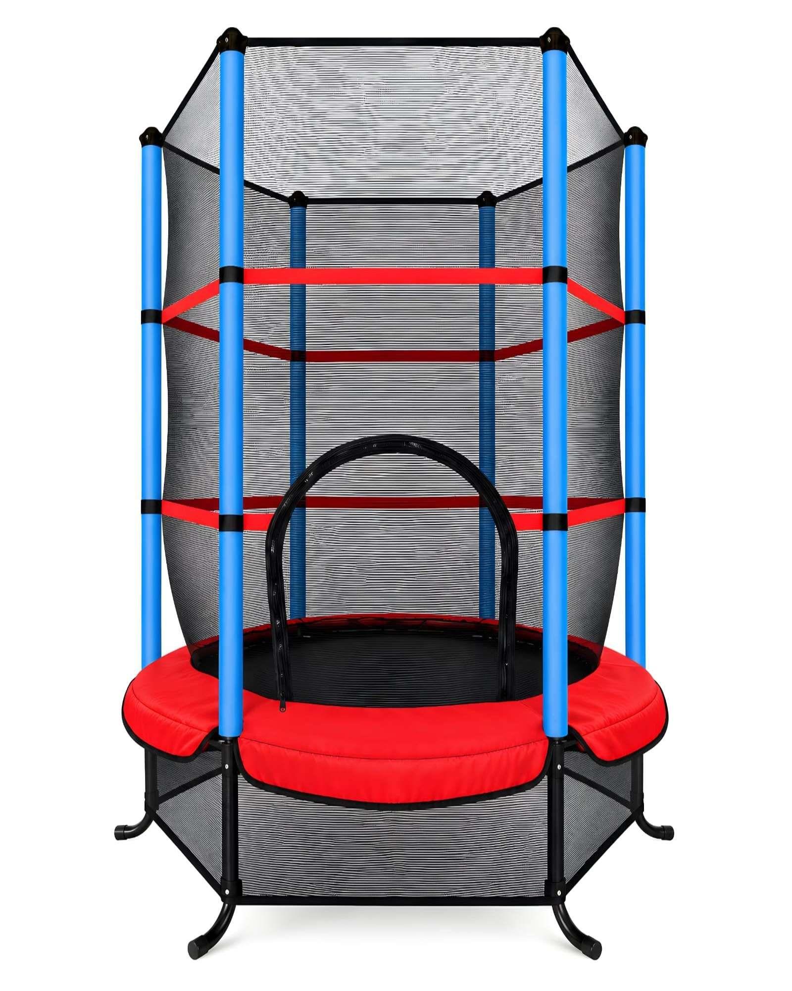 Trampolín para Niños con Malla de Seguridad-5