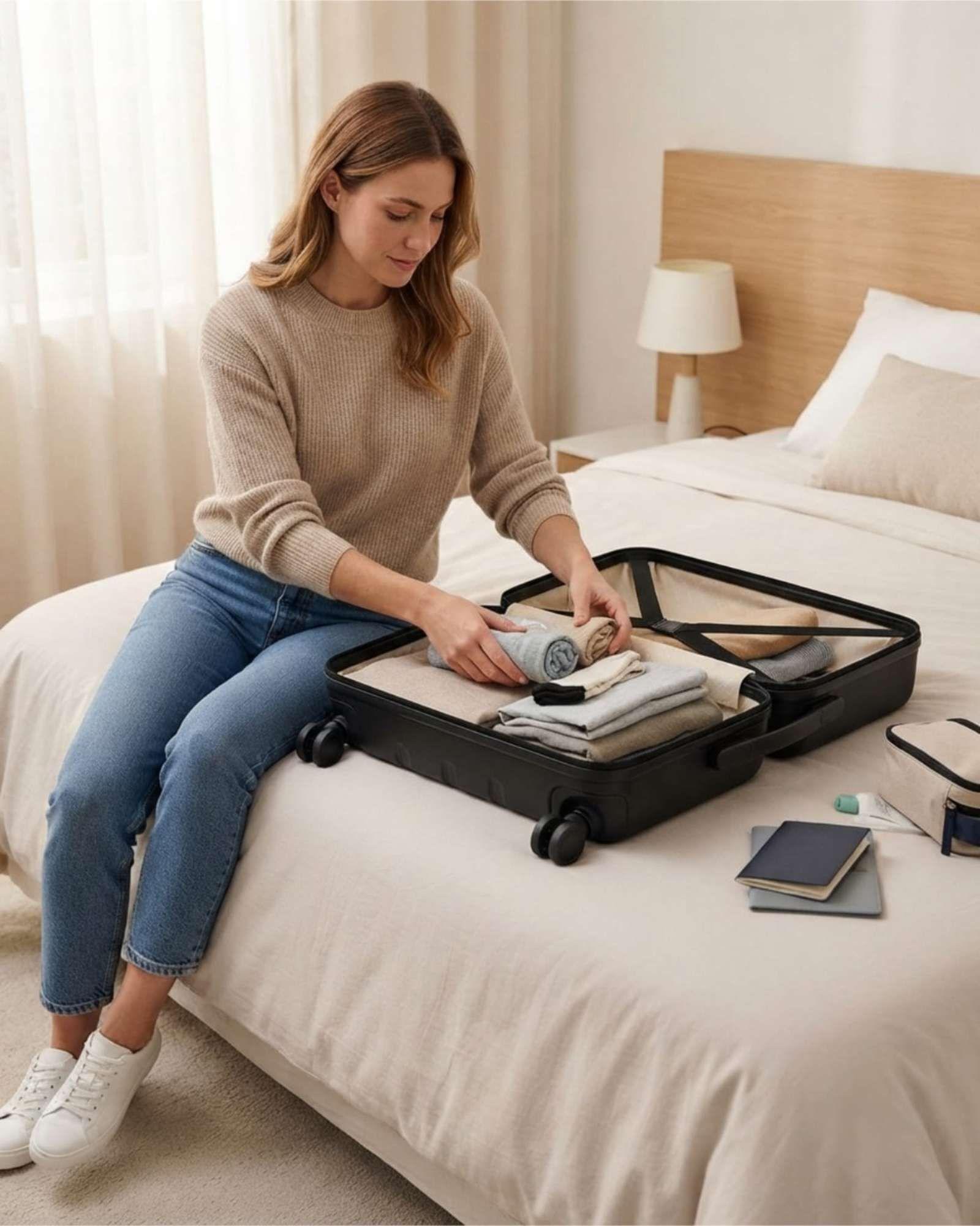 Maleta De Viaje De 45x25x20cm Para Cabina Bajo Asiento-2