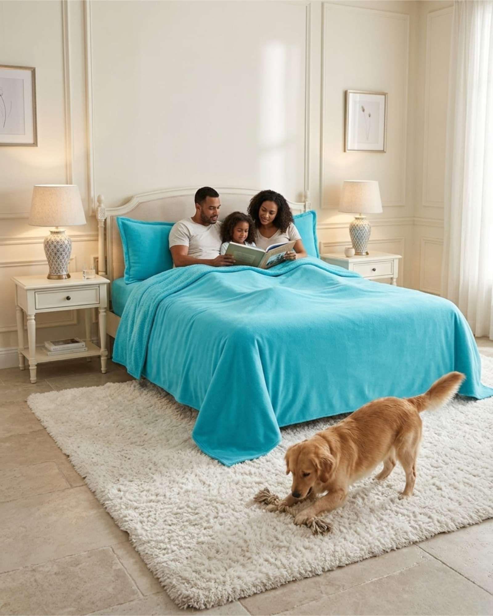 Juego De Sabanas De Polar Ultra Suave 2 Plazas m4-3