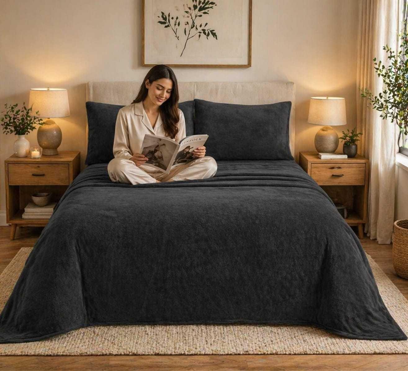 Sábanas de Invierno Polar Plush Premium King-2