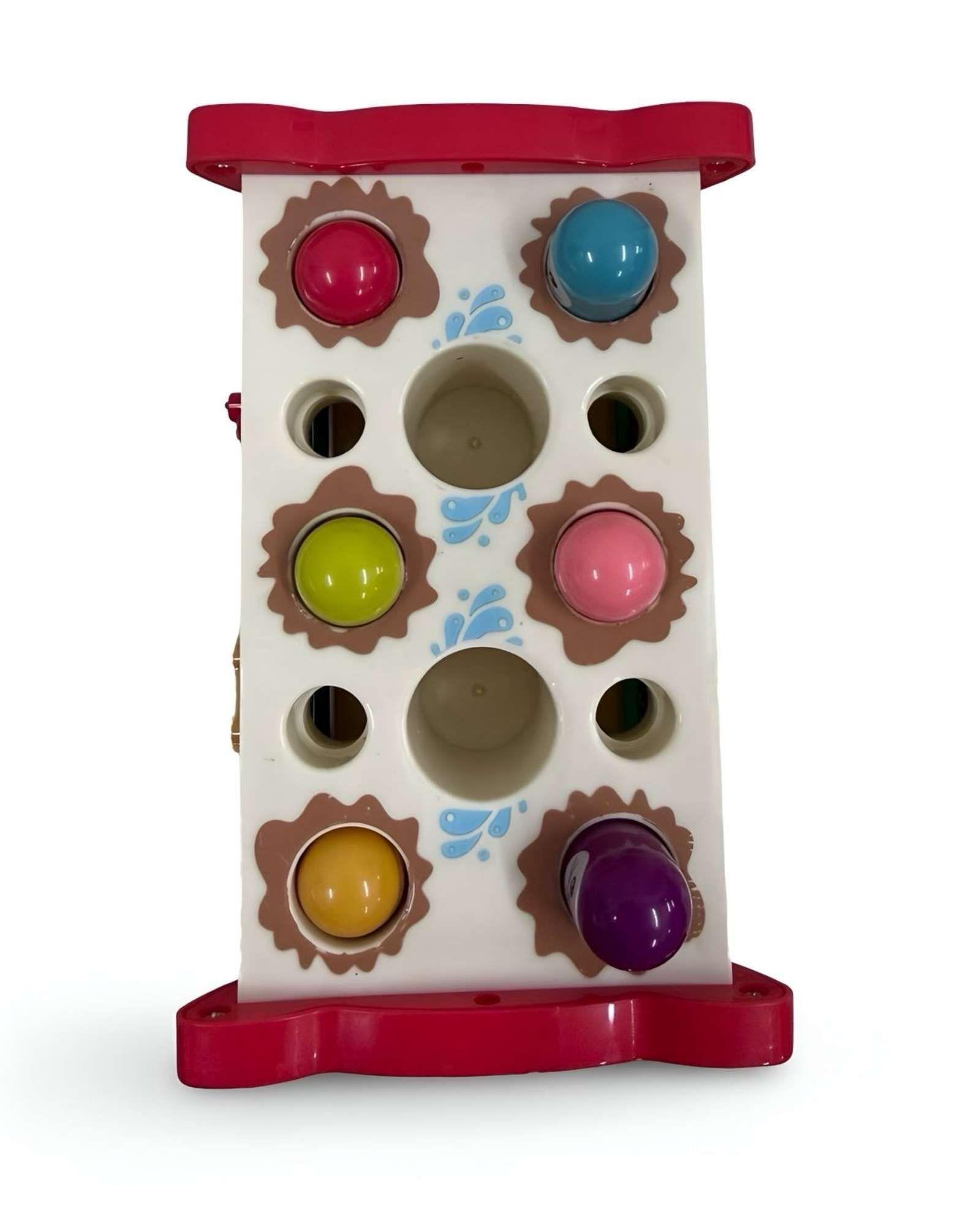 Cubo Búho de Actividades Montesori Infantil 8 en 1 Rosado-2