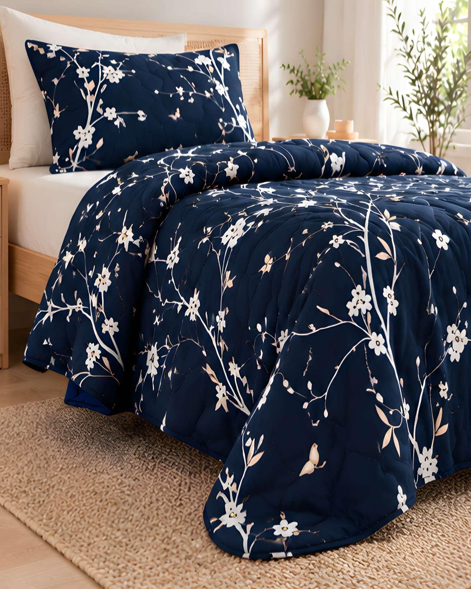 Cubrecamas Quilt de Verano Plaza y Media con Funda 11-0