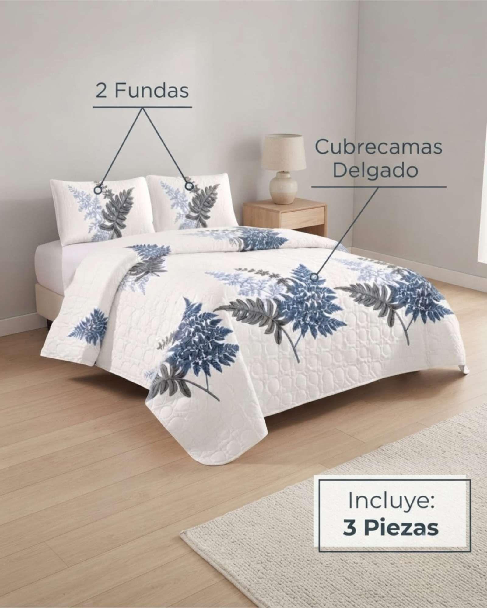 Quilt De Verano Mas Almohadas Textura Ultra Suave King m7-4