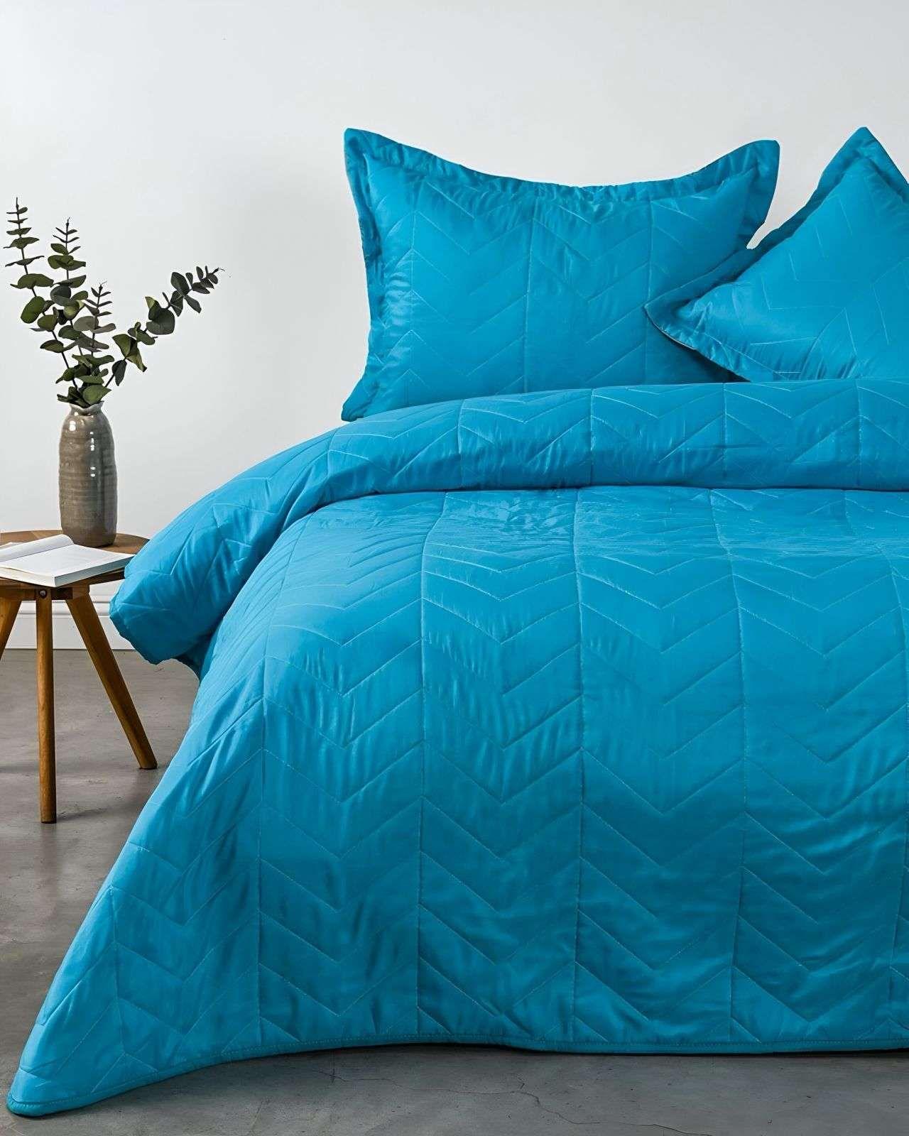 Quilt Bicolor 2 Plazas American Family MAS 2 ALMOHADAS DE REGALO 02-3