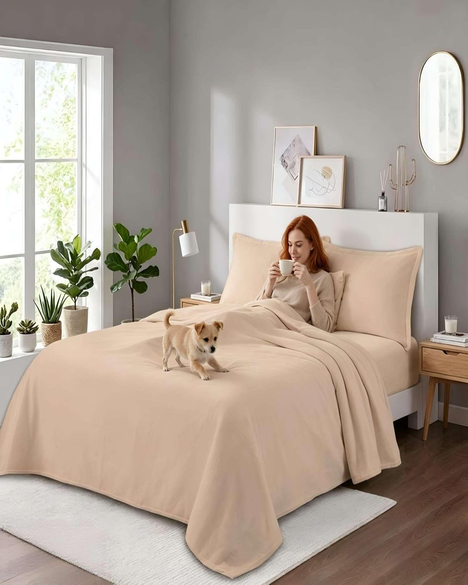 Juego De Sabanas Para Invierno De Polar King Extra Suaves m8-4