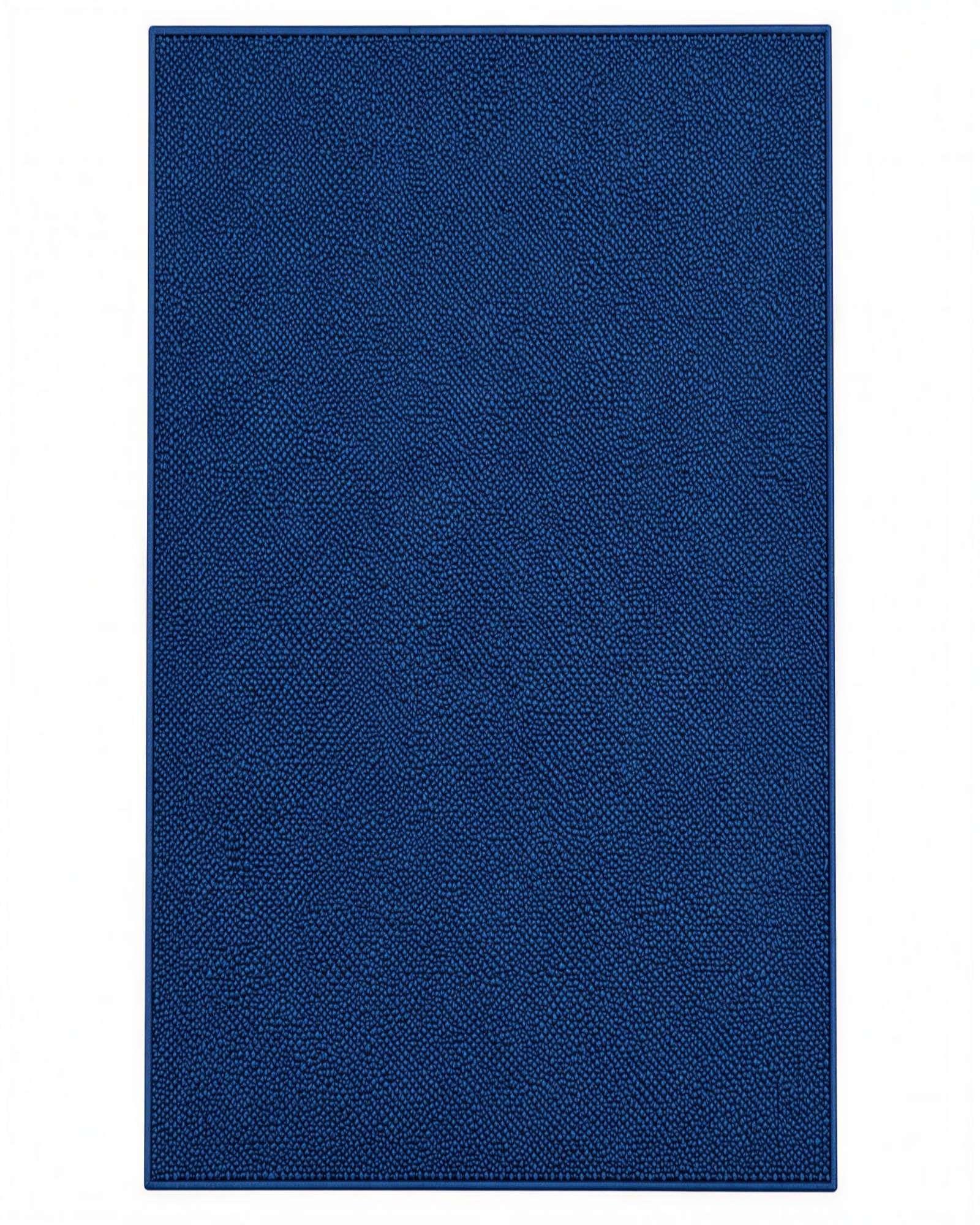 Alfombra Sisal de Diseño Texturizado Azul Oscuro 240X200-5