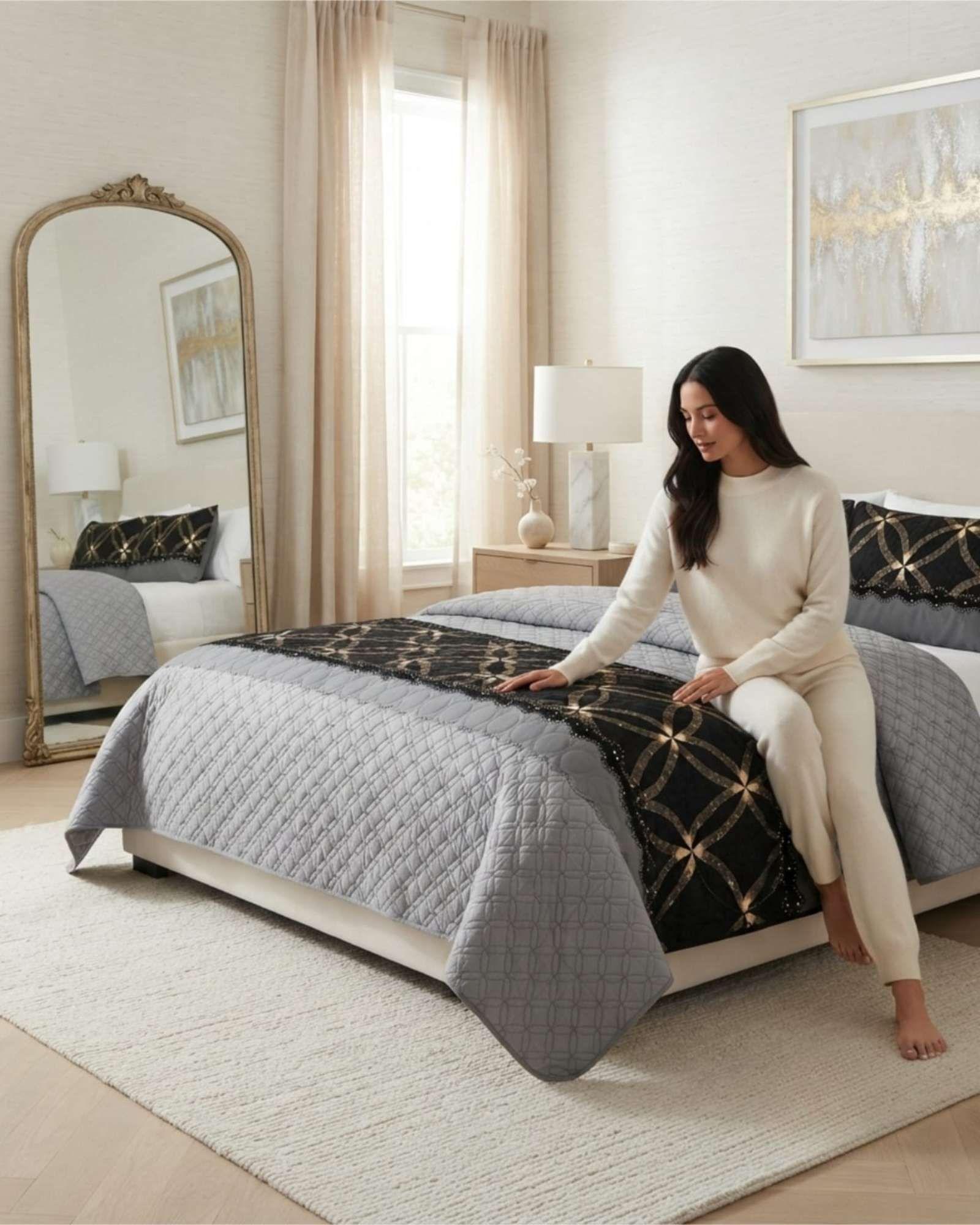 Quilt De Verano Delgado Y Fresco King m2-3