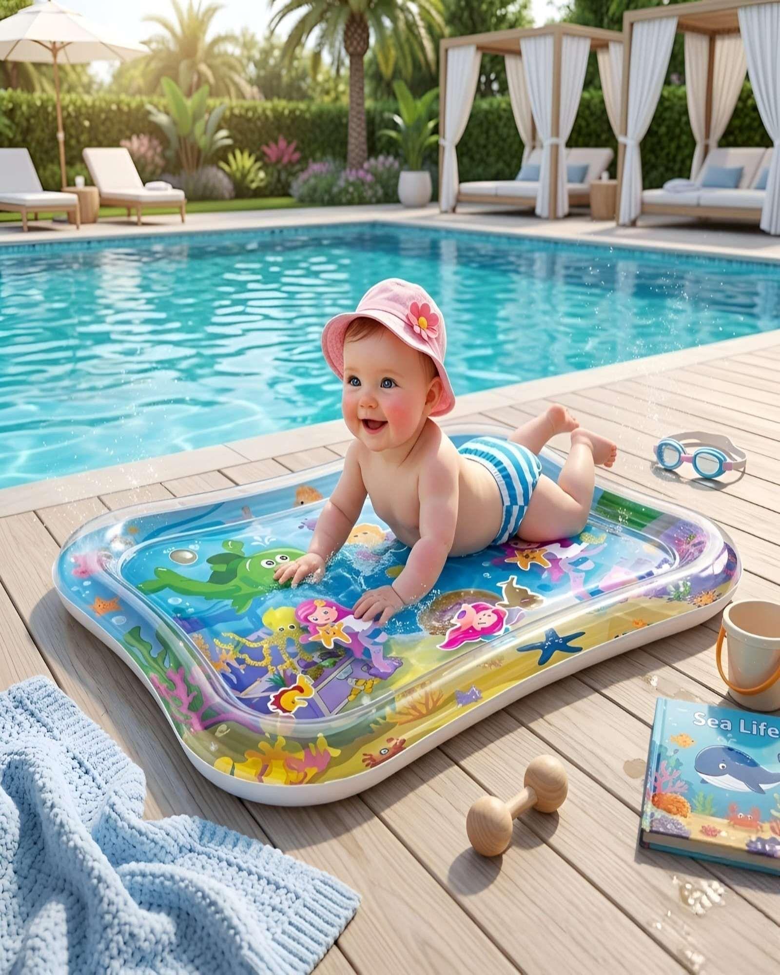 Alfombra Estimulacion Sensorial de Agua Inflable Infantil-2