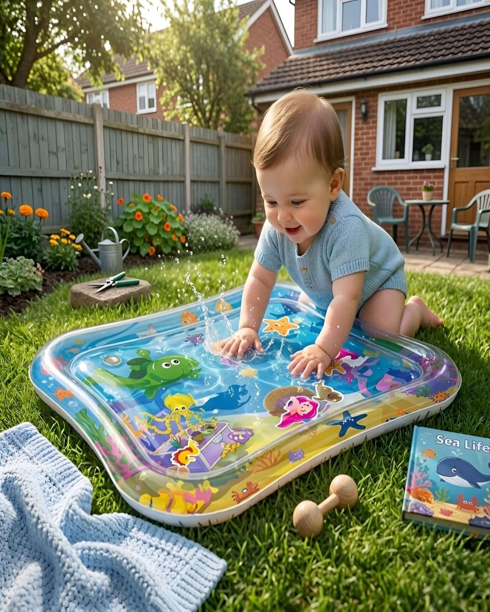 Alfombra Estimulacion Sensorial de Agua Inflable Infantil-3