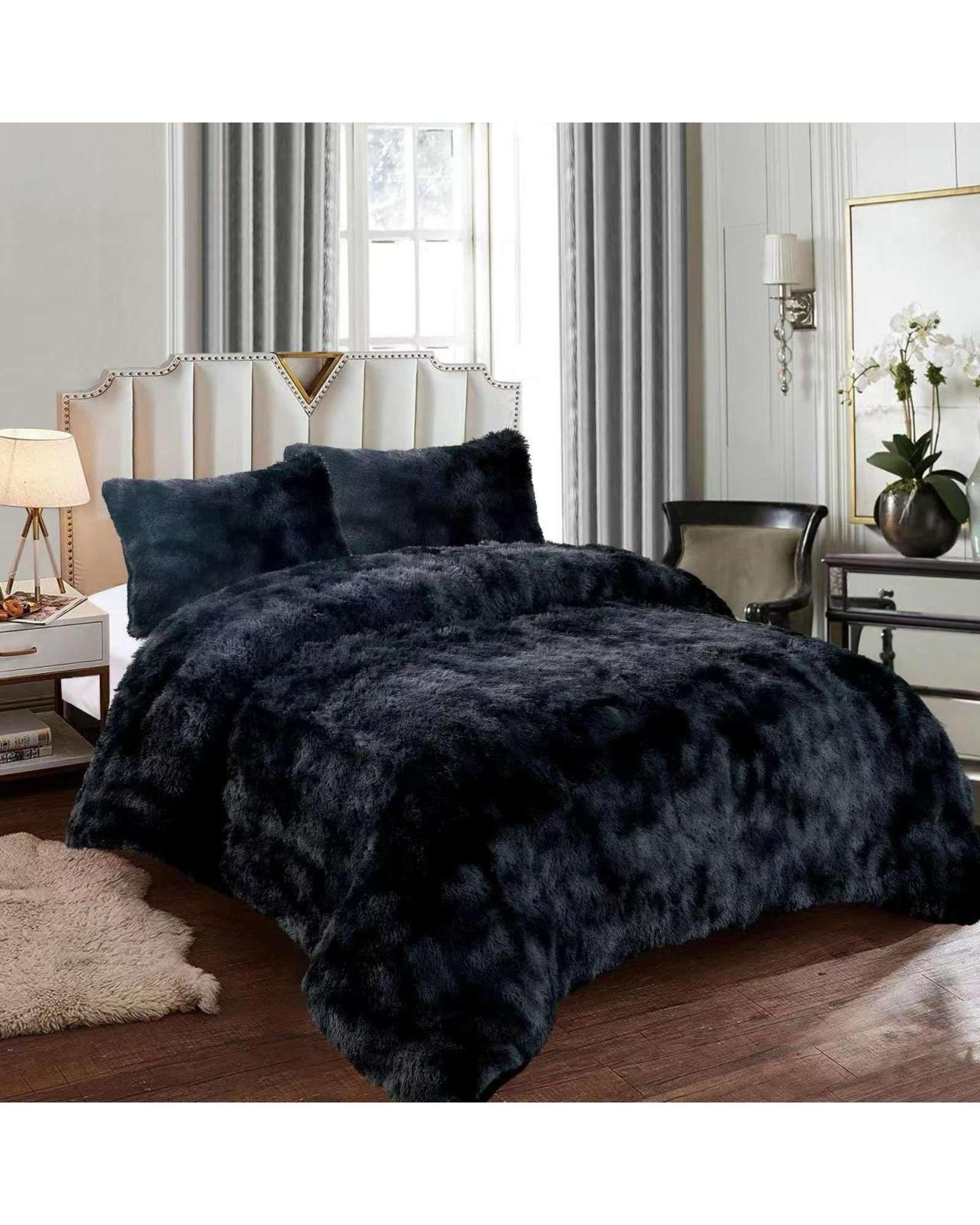 PLUMÓN PELUDO KING NEGRO JASPEADO -3