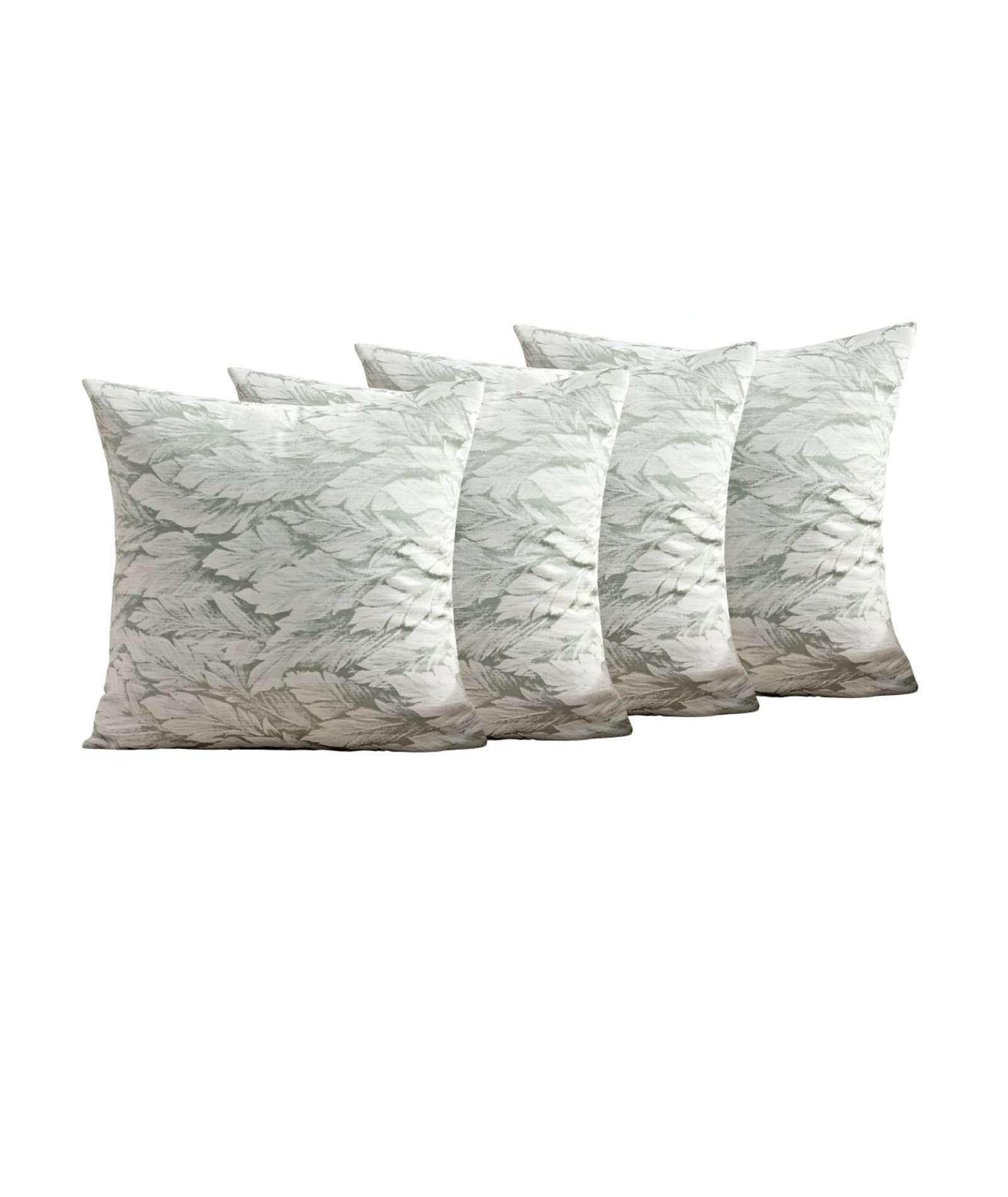 JUEGO DE 4 FUNDAS DE COJINES DISEÑO HOJA 45CM X 45 CM A4-1