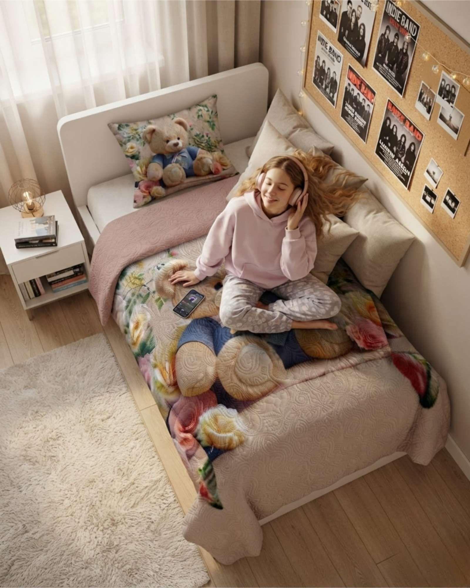 Cobertor De Microfibra Extra Suave Plaza Y Media m8-3