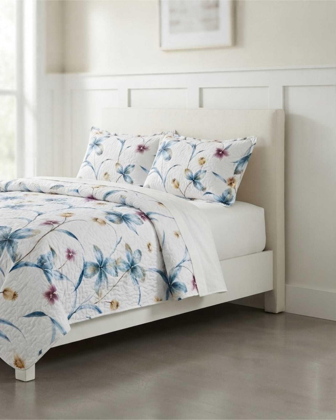 Cubrecamas Delgado 2 Plazas Mas Almohadas Ideal Para Verano m20-2