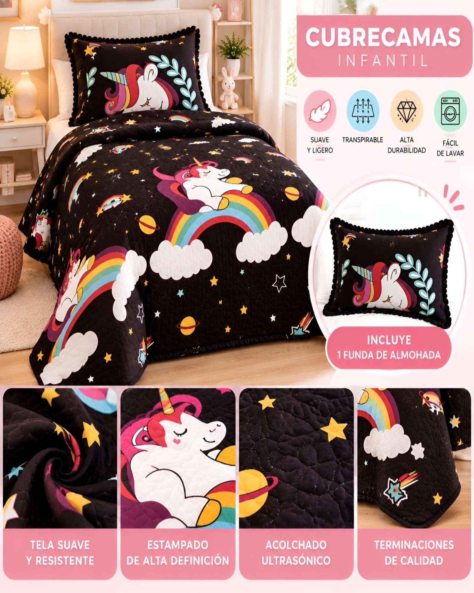 Cubrecamas Quilt de Verano Plaza y Media con Funda 02-5