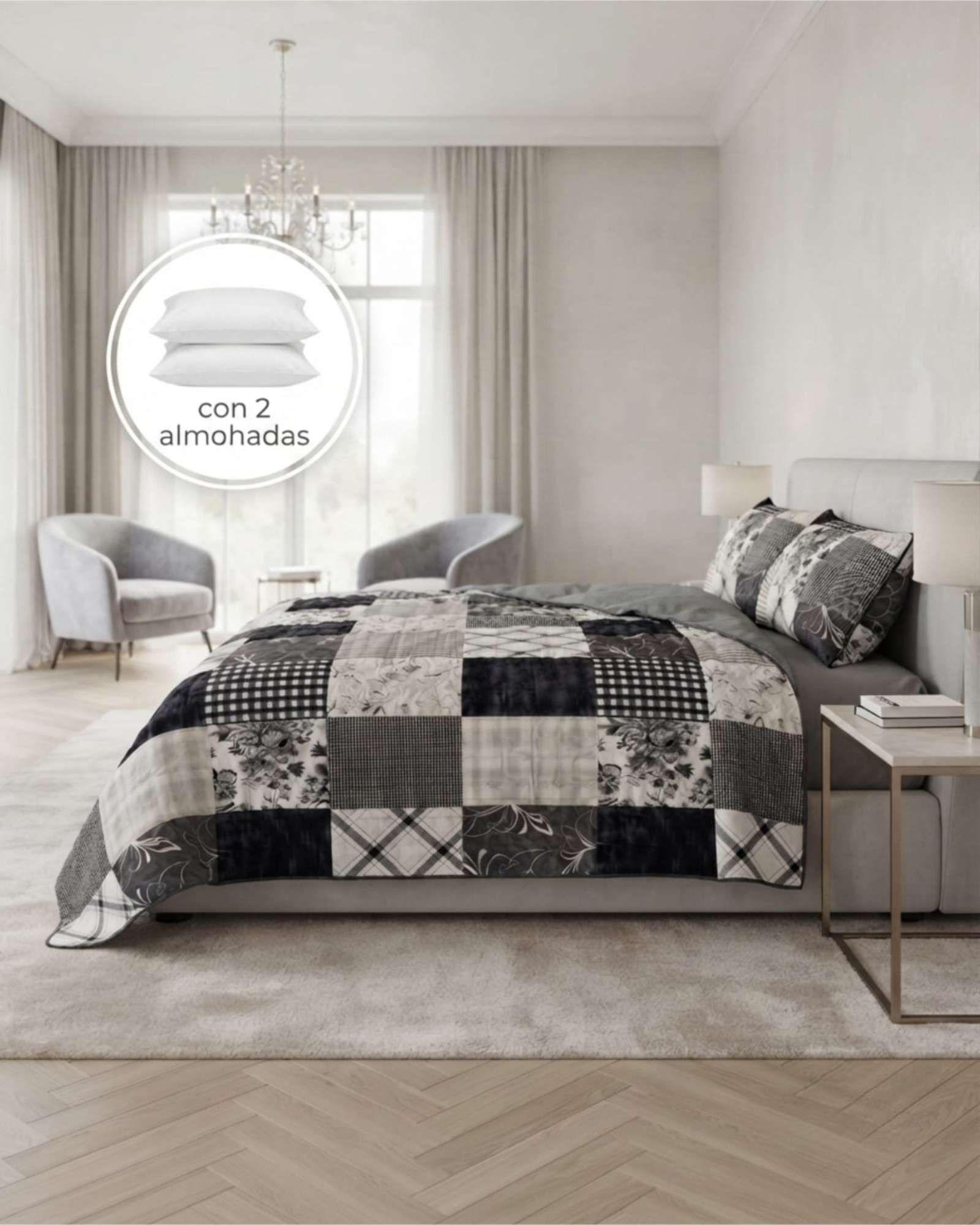 Quilt De Verano Mas Almohadas Textura Ultra Suave King m14-3