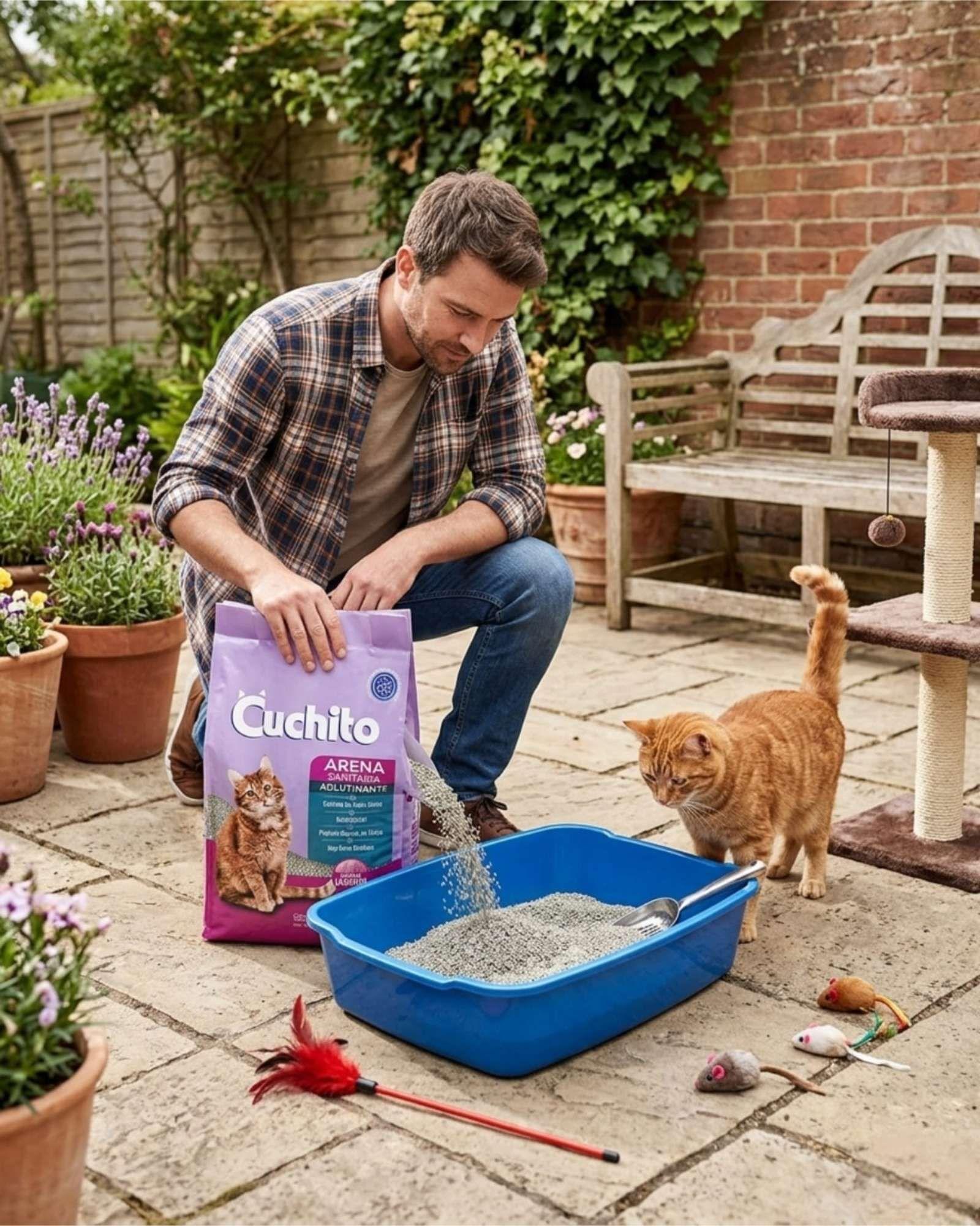 Arena Para Gatos Aglutinante Sanitaria Lavanda 10 Kg-2