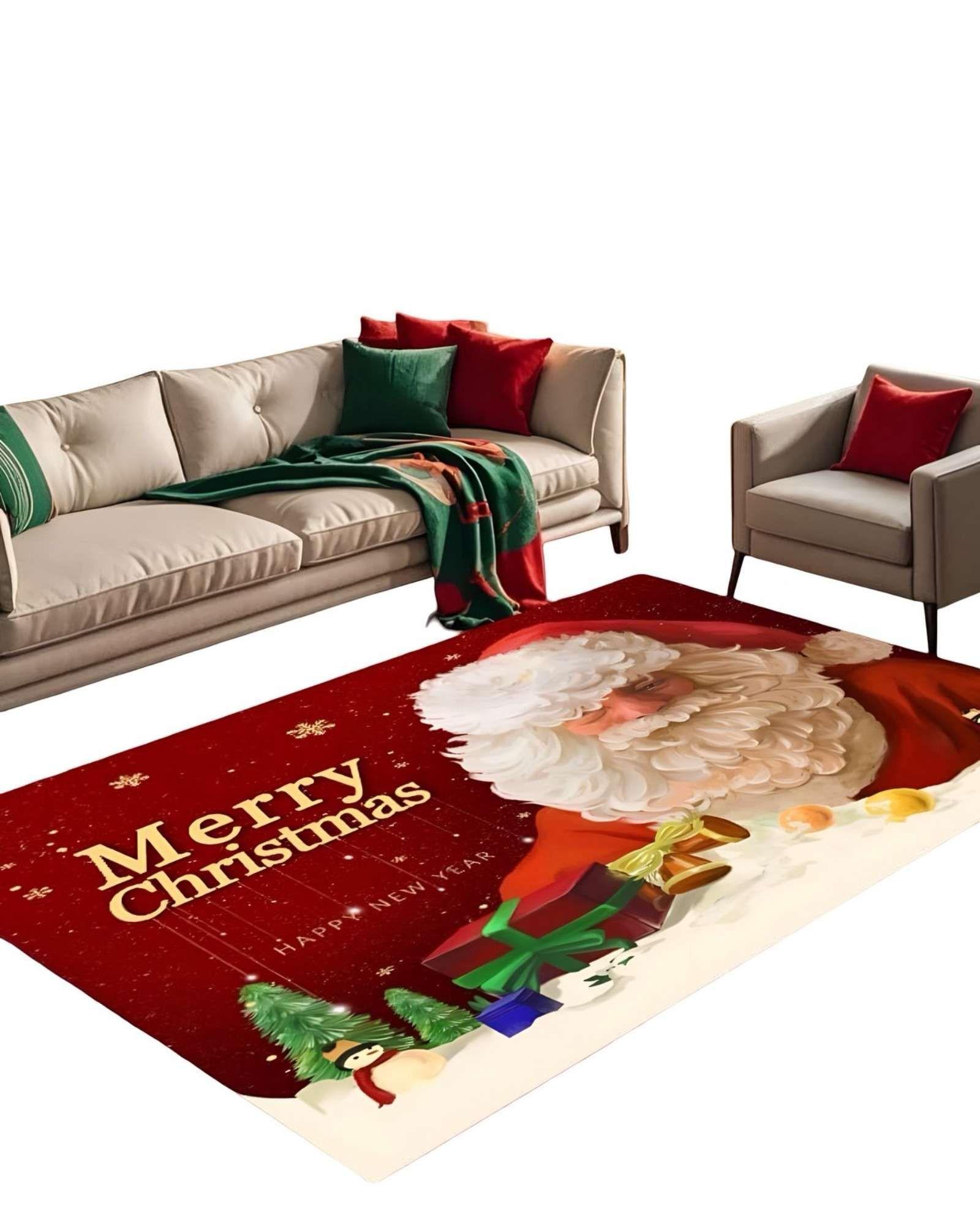 ALFOMBRA NAVIDAD PARA LIVING O COMEDOR 180cm x 200 cm A04-0
