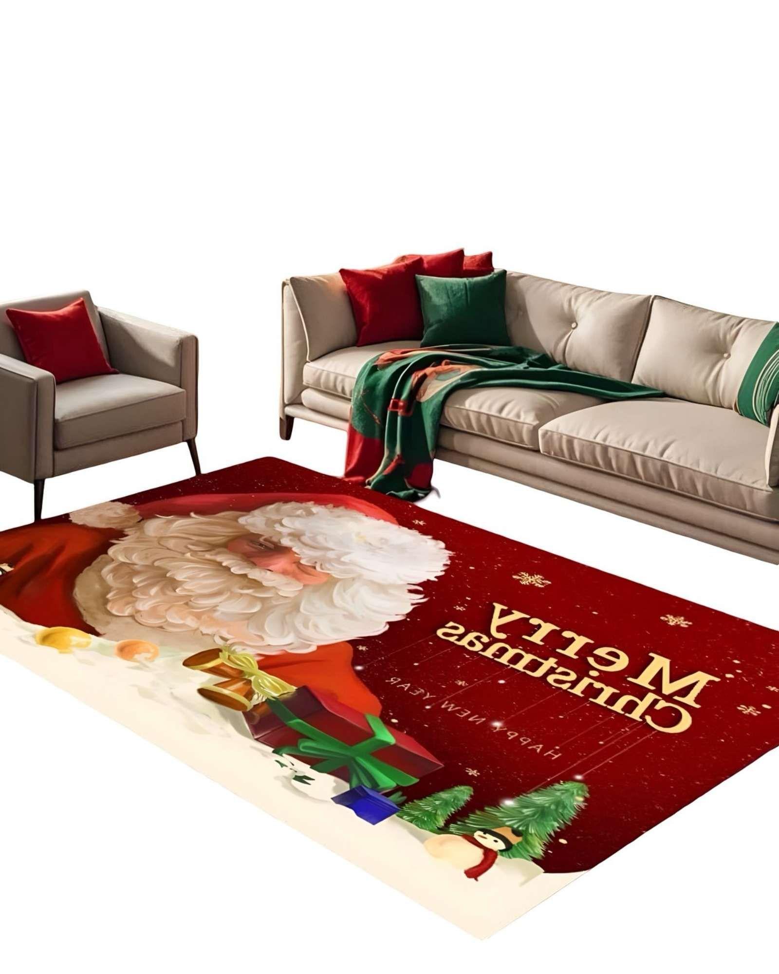 ALFOMBRA NAVIDAD PARA LIVING O COMEDOR 180cm x 200 cm A04-1
