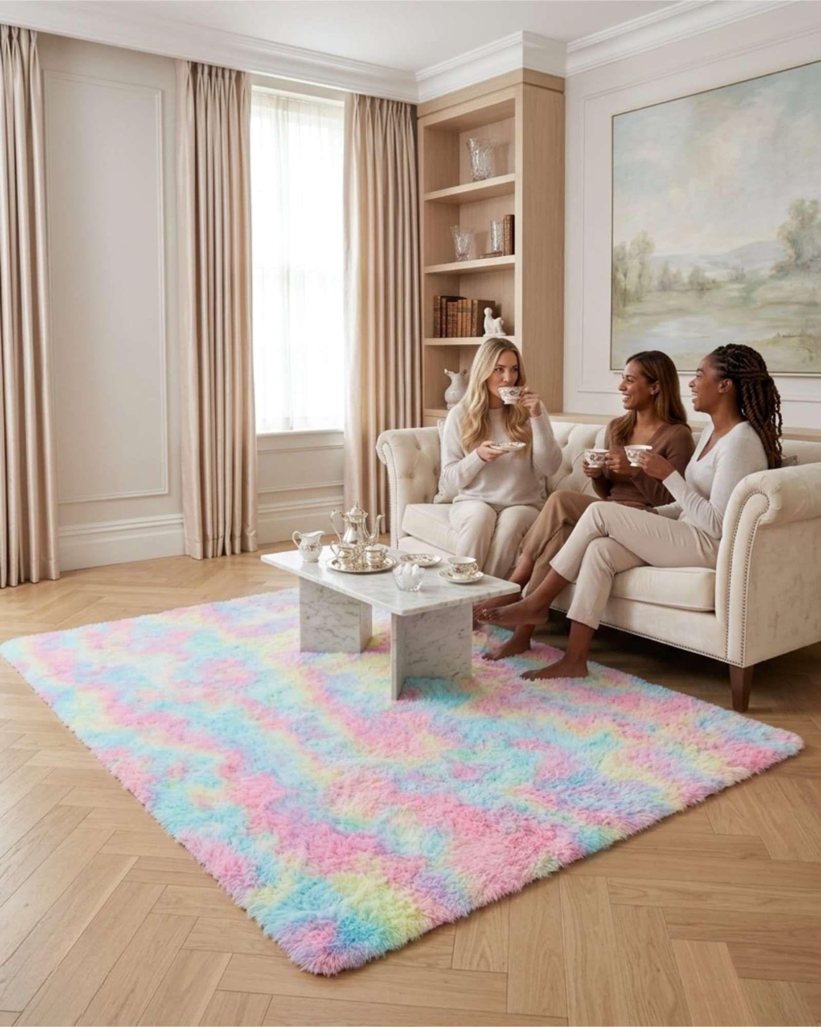 Alfombra Shaggy Peluda Extra Suave VERANO / INVIERNO 240 x 200 cm  -27-2