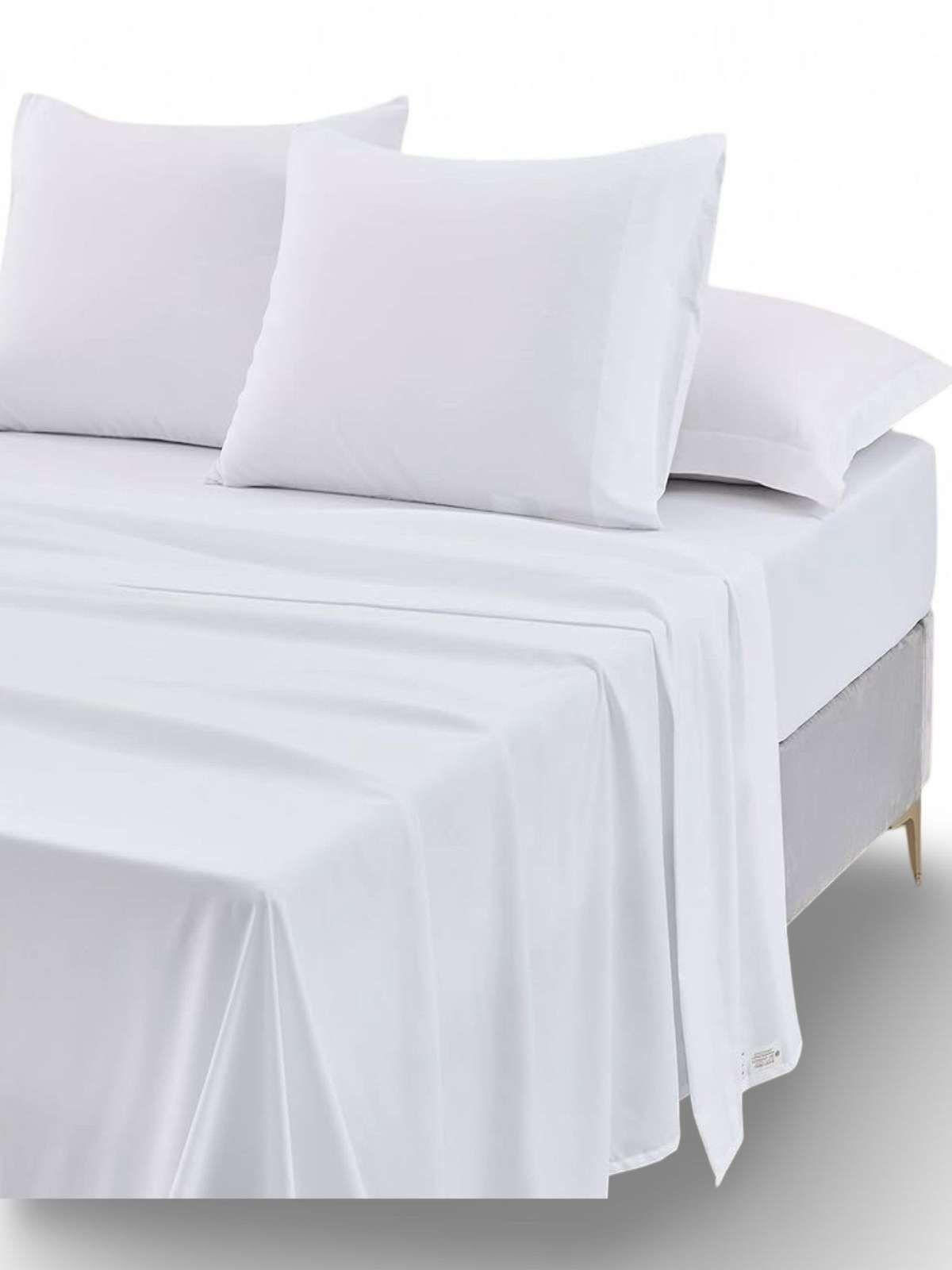 JUEGO DE SABANAS 210 HILOS DORAL 2 PLAZAS BLANCO-2