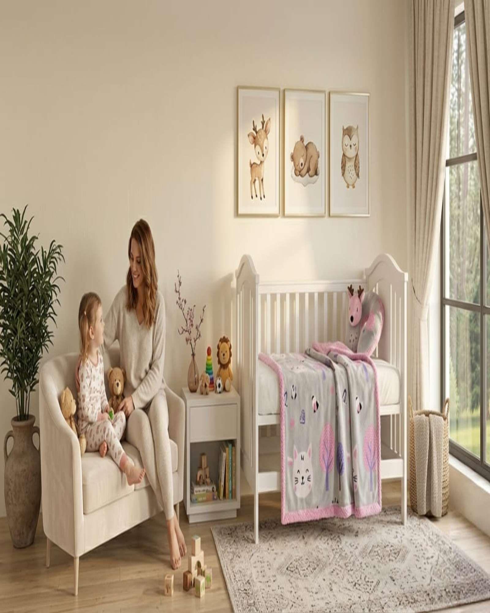 Set Manta Infantil Sherpa y Cojín de Cuello A1-2