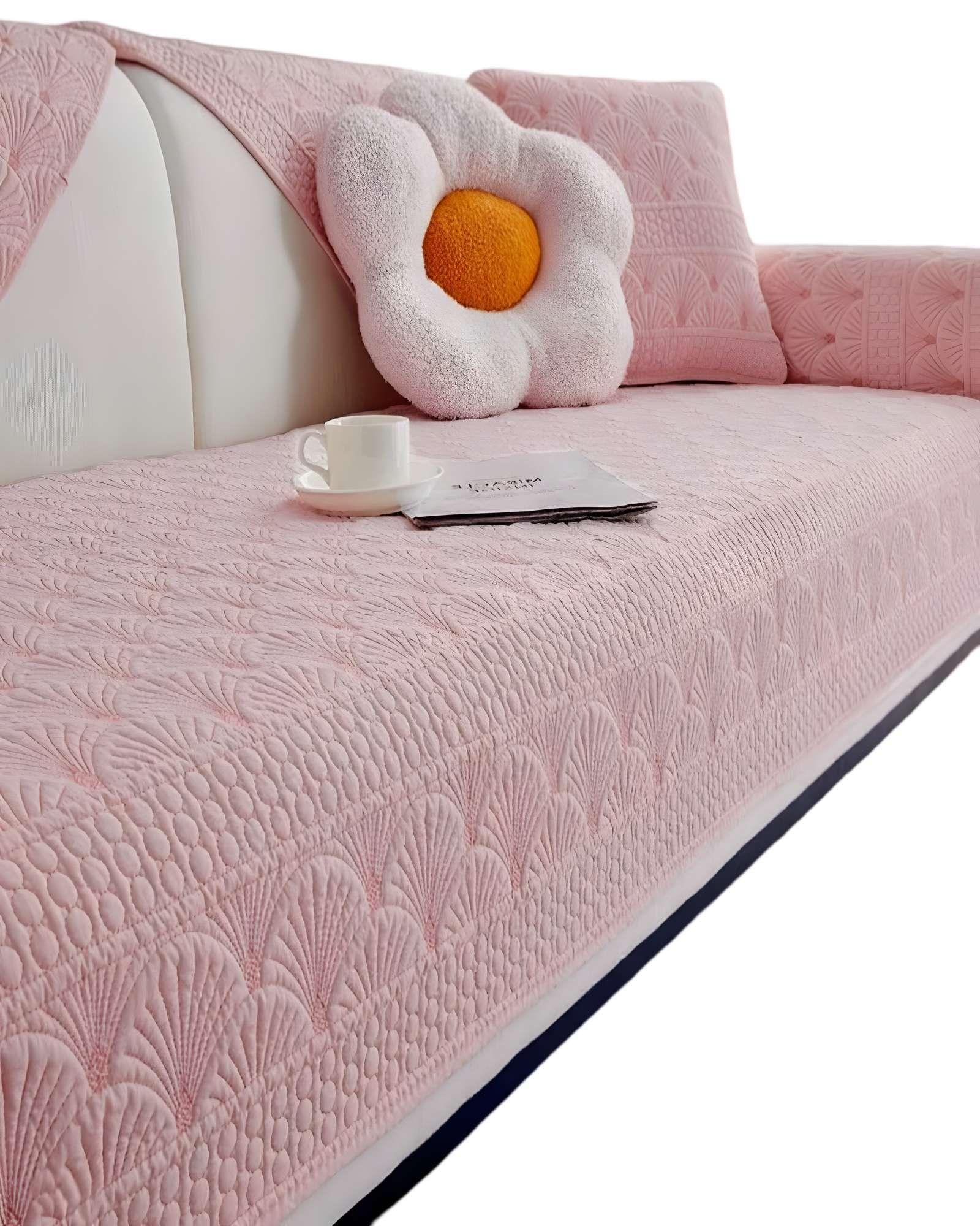 FUNDAS MAT PARA SOFA CON DISEÑO DE OSTRA ROSA-1