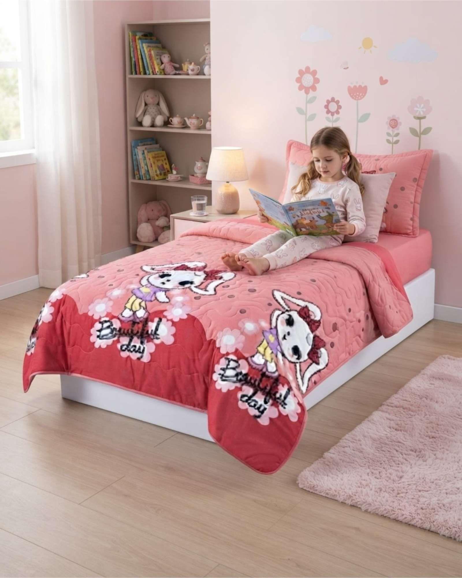 Cubrecamas Infantil Plaza y Media Mas Almohada Frescura Y Estilo m1-1
