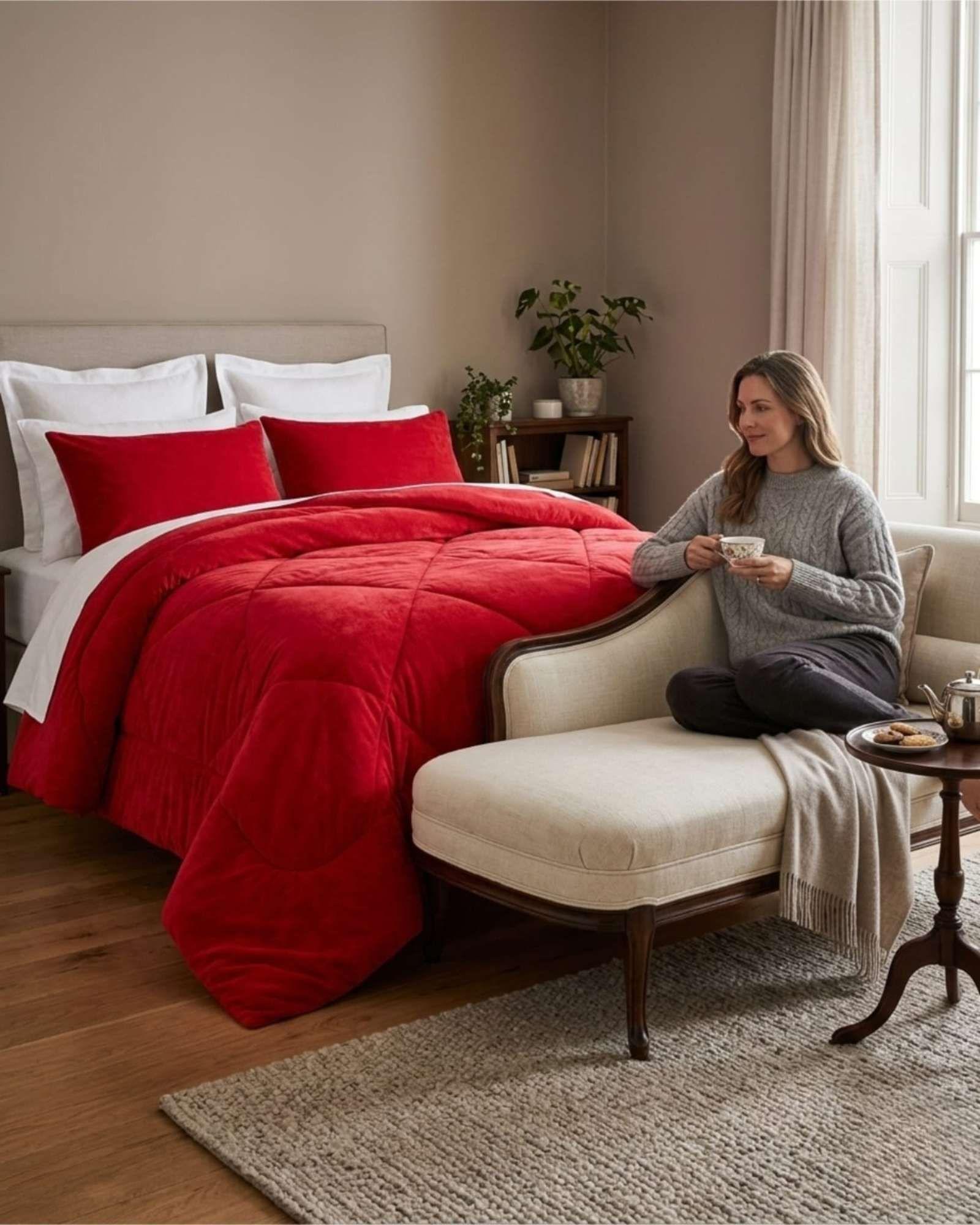 Plumon Plush de Chiporro Ultra Suave Para Invierno Plaza y media m23-4