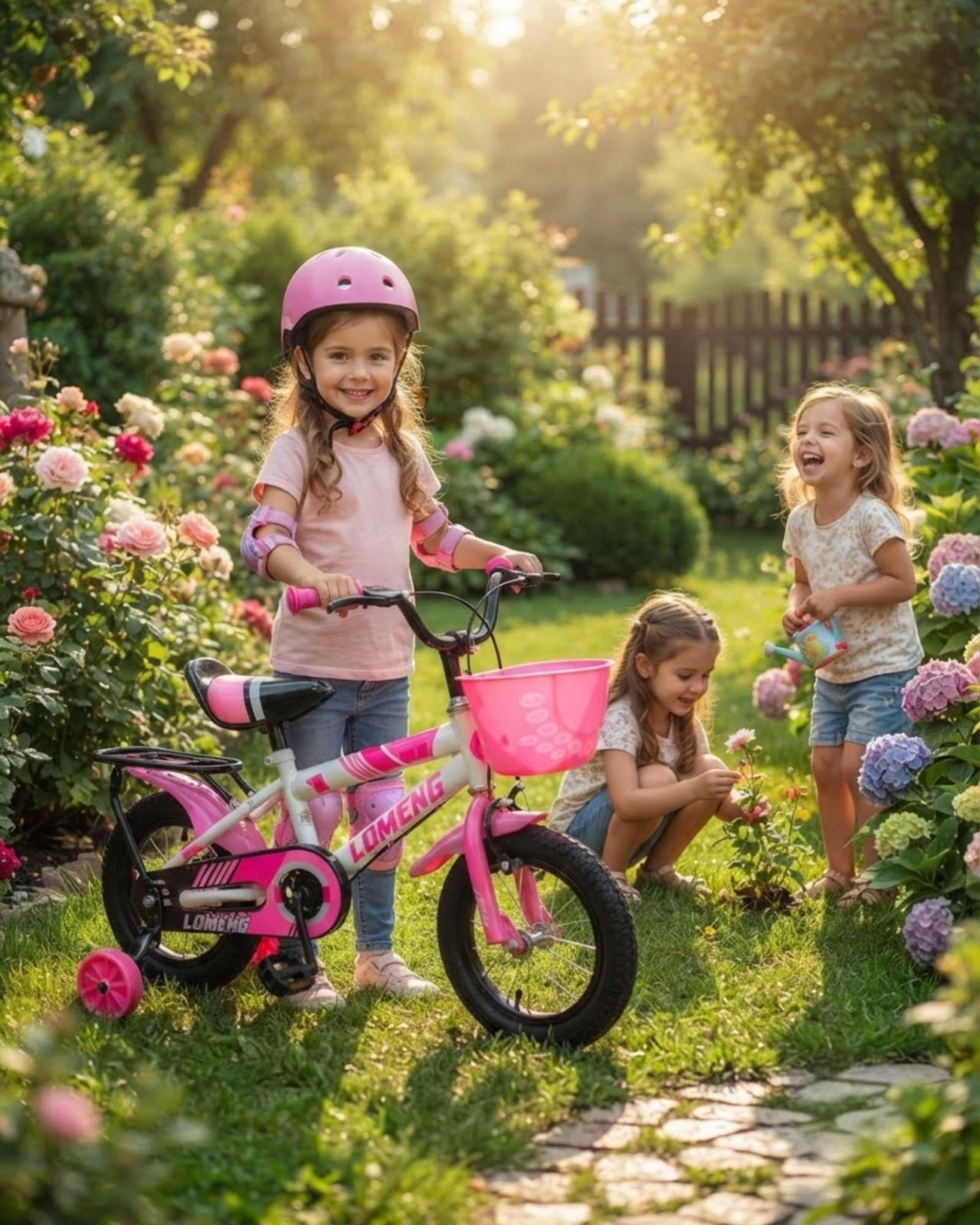 Bicicleta Para Niños Aro 14 Con Kit De Protección Y Casco 03-3