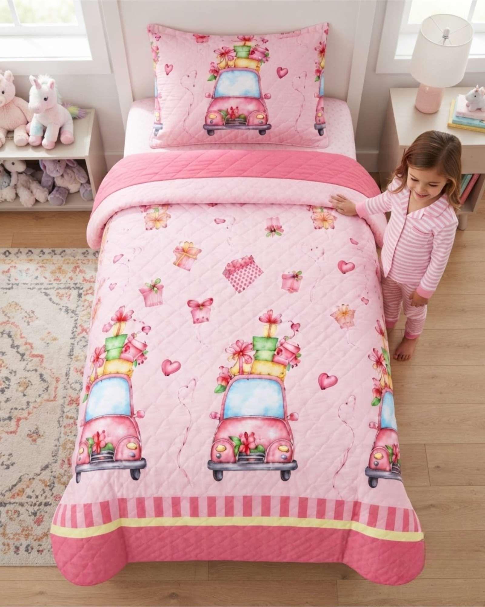 Cubrecamas Infantil Plaza y Media Mas Almohada Frescura Y Estilo m12-2