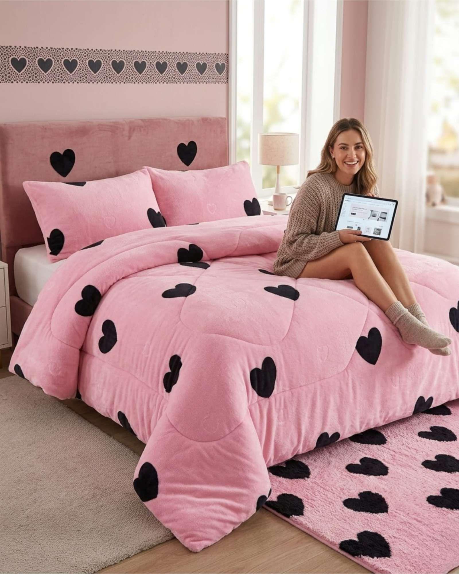 Plumon Plush de Chiporro Ultra Suave Para Invierno Plaza y media m7-3