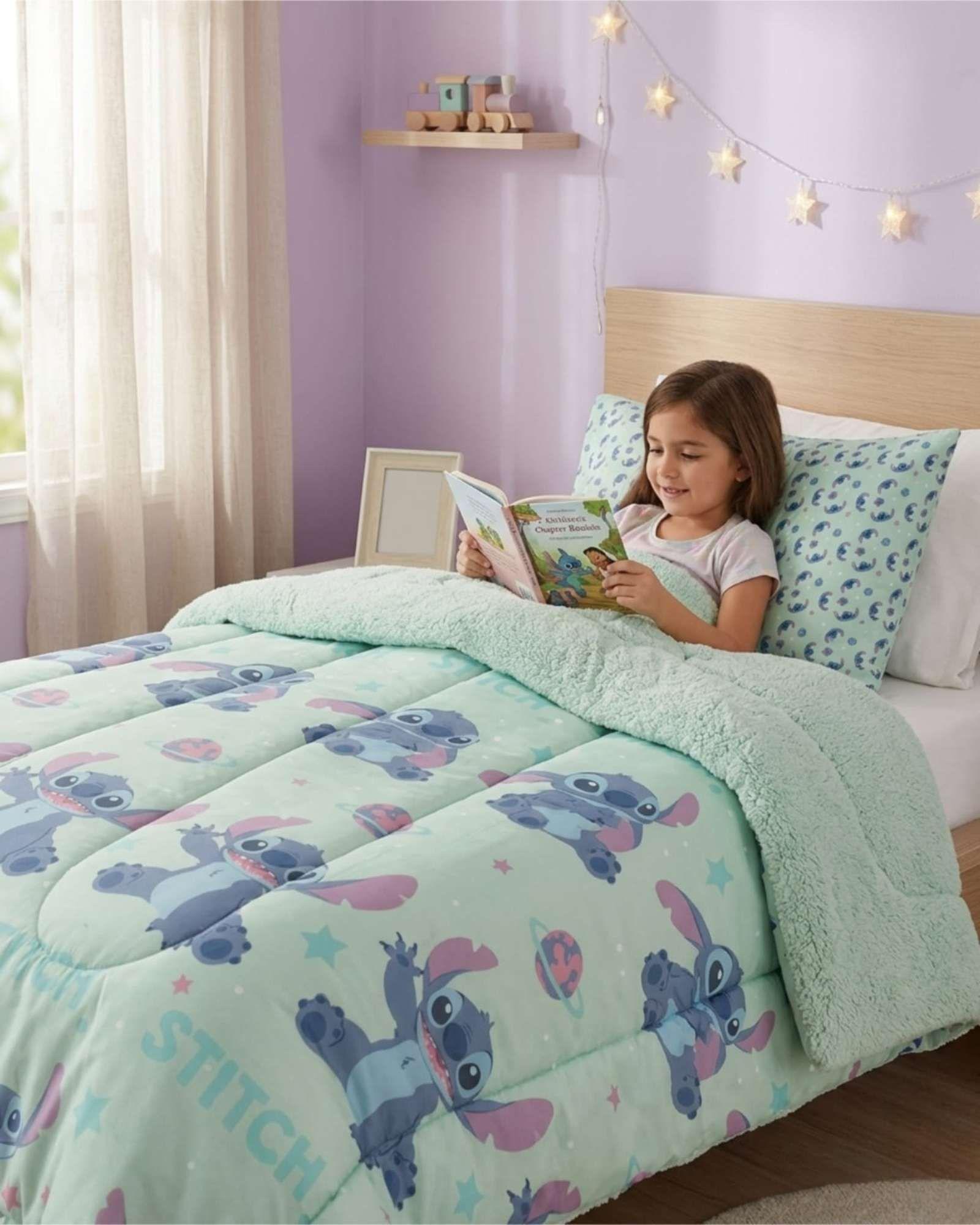 Pack Cobertor Sherpa Infantil + Sabanas Verano Premium Plaza y Media B1-4