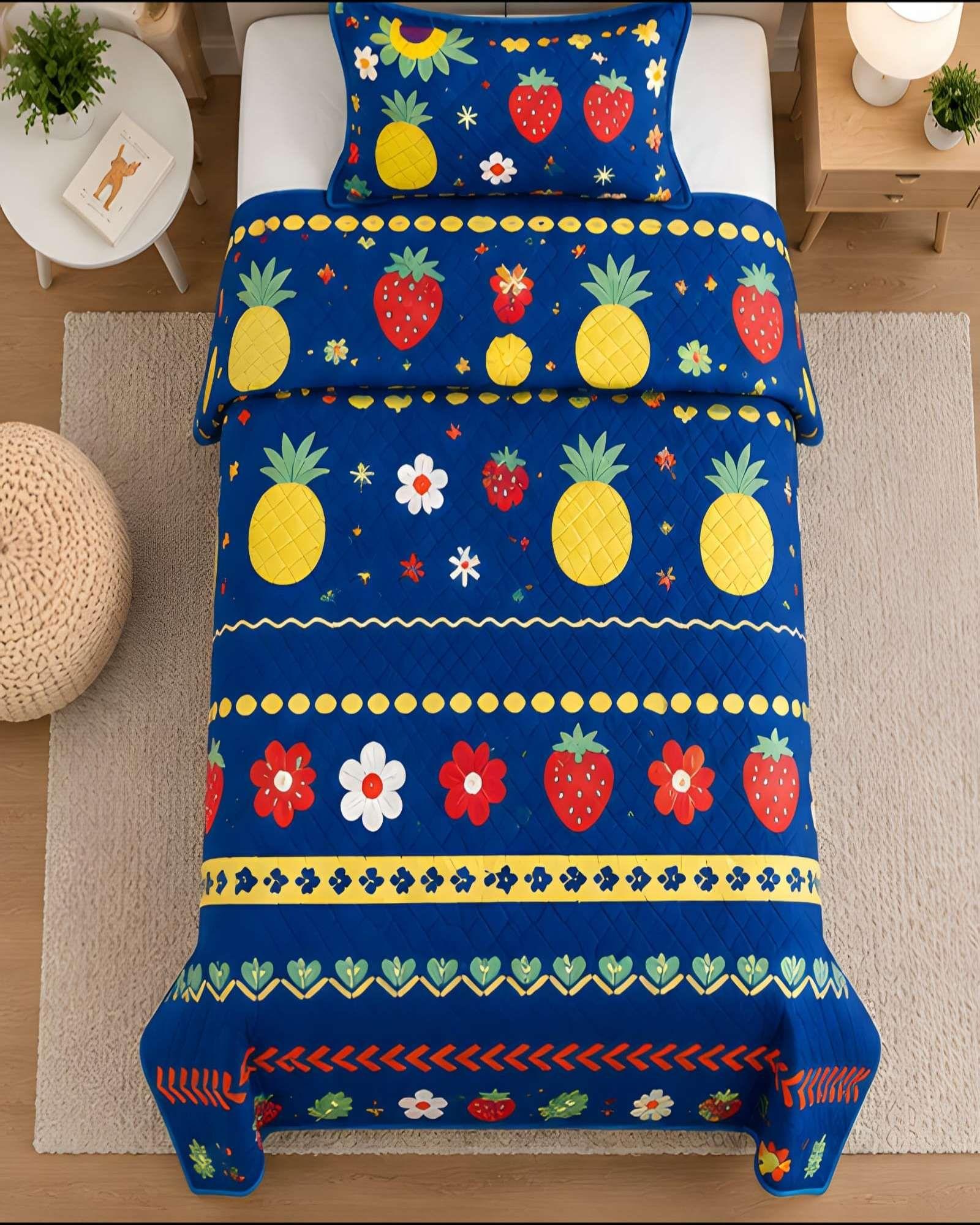 Set de Cubrecama y Funda de Almohada 1.5 plaza 180x230cm A32-1