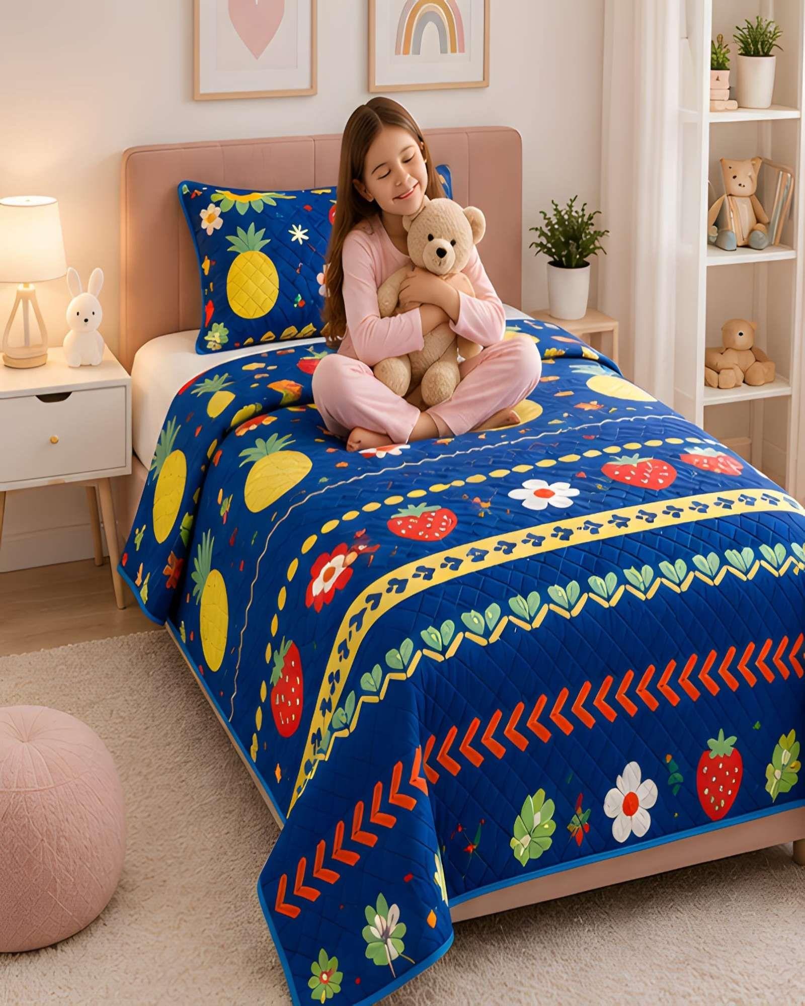 Set de Cubrecama y Funda de Almohada 1.5 plaza 180x230cm A32-2