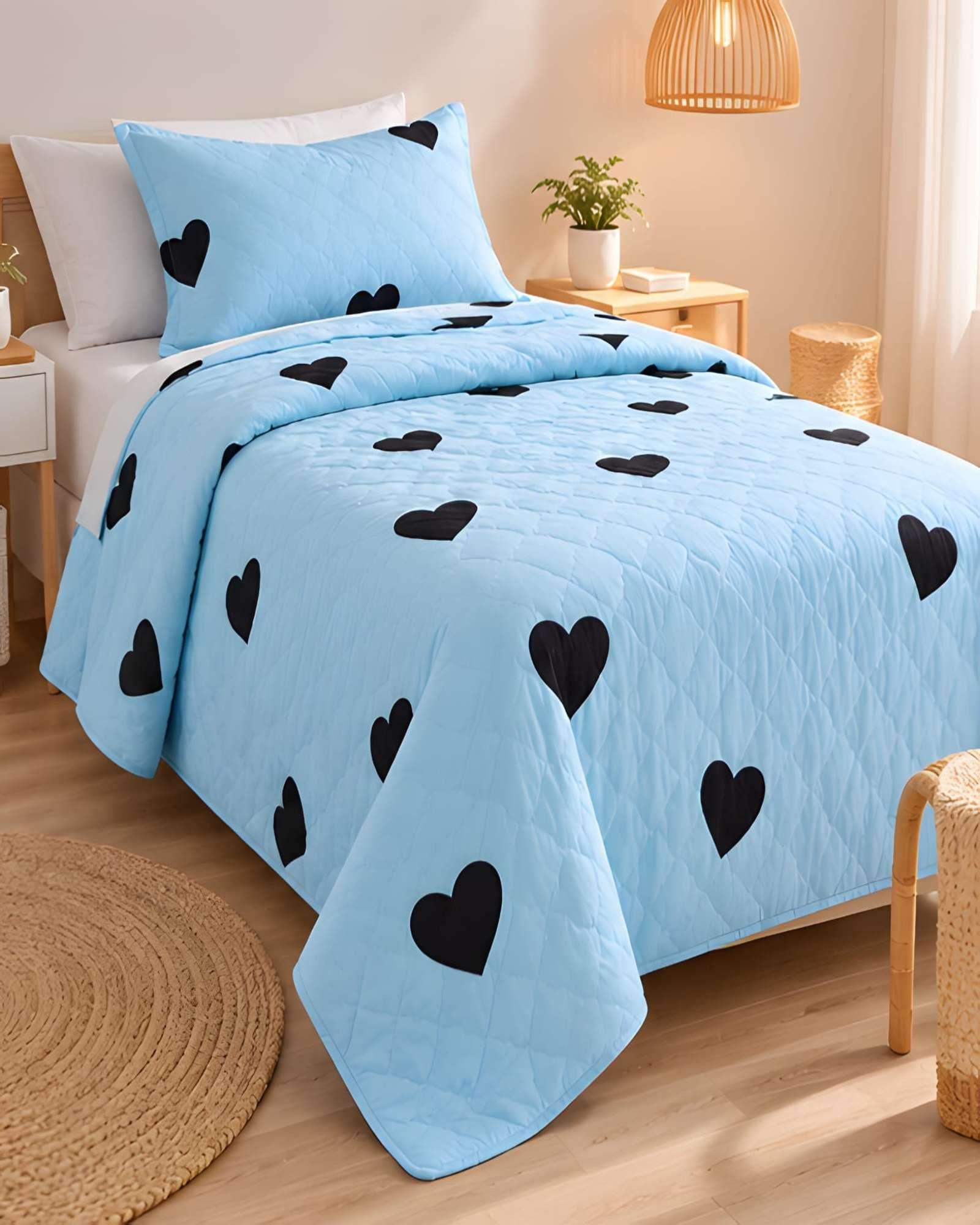 Cubrecamas Quilt de Verano Plaza y Media con Funda 06-2