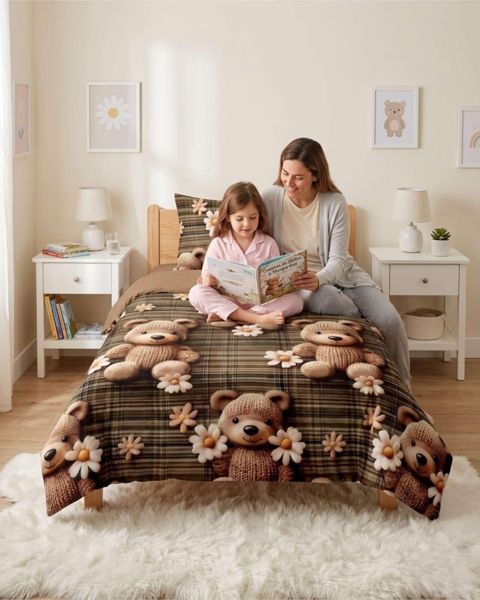 Quilt Cubrecamas Ligero Verano Efecto 5D Plaza y Media PM11-1