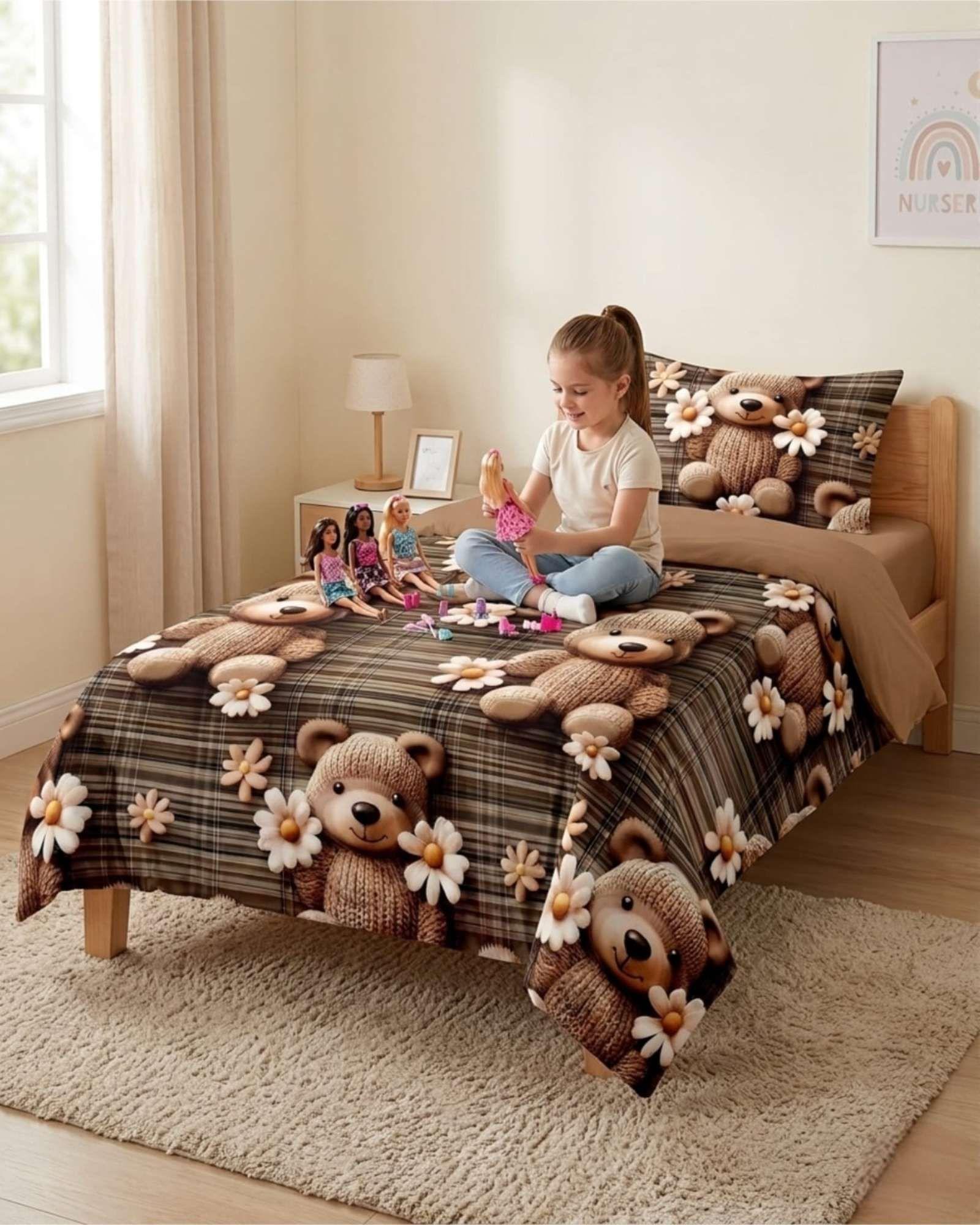 Quilt Cubrecamas Ligero Verano Efecto 5D Plaza y Media PM11-3
