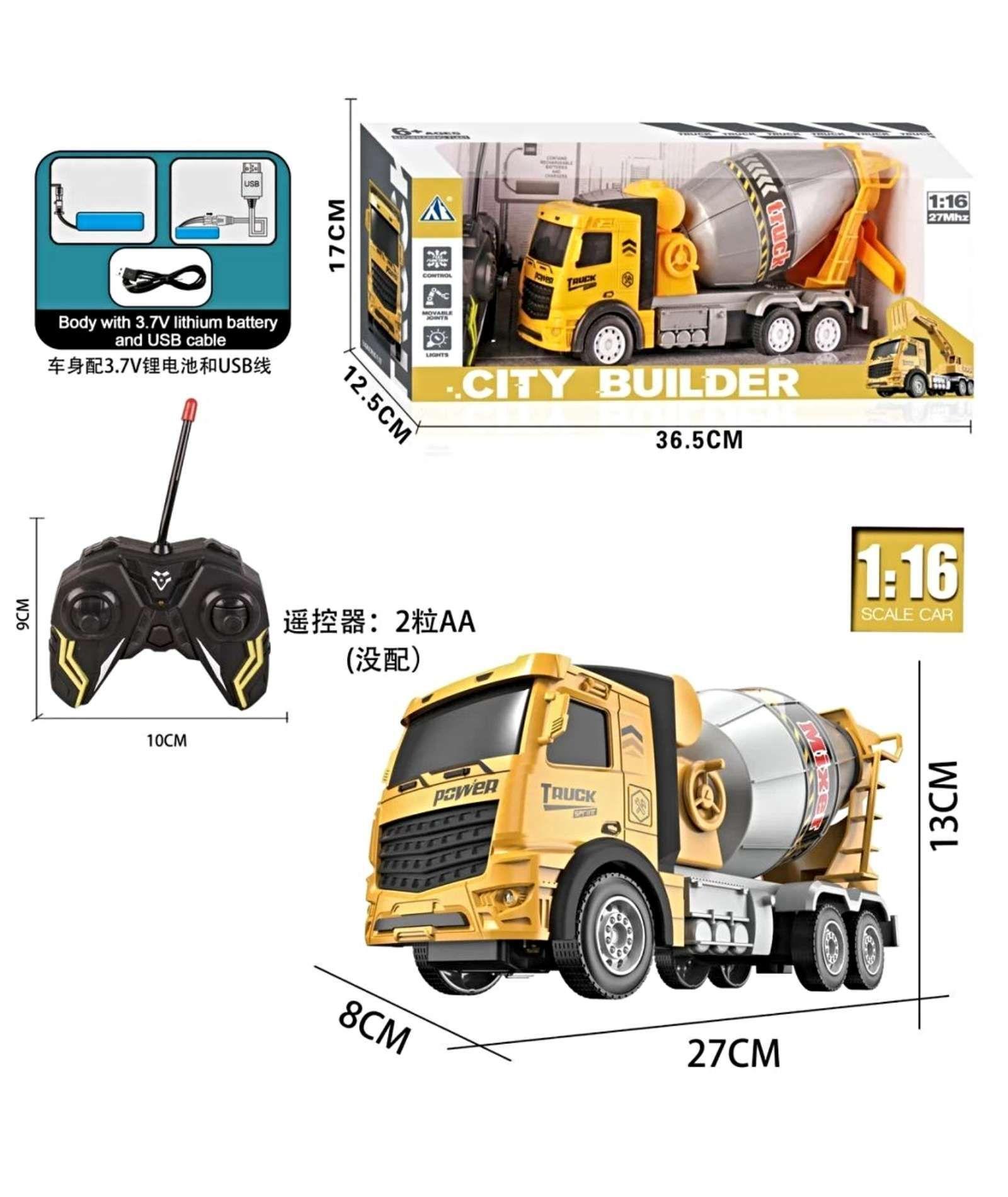 Camion Hormigonero recargable con control remoto-3