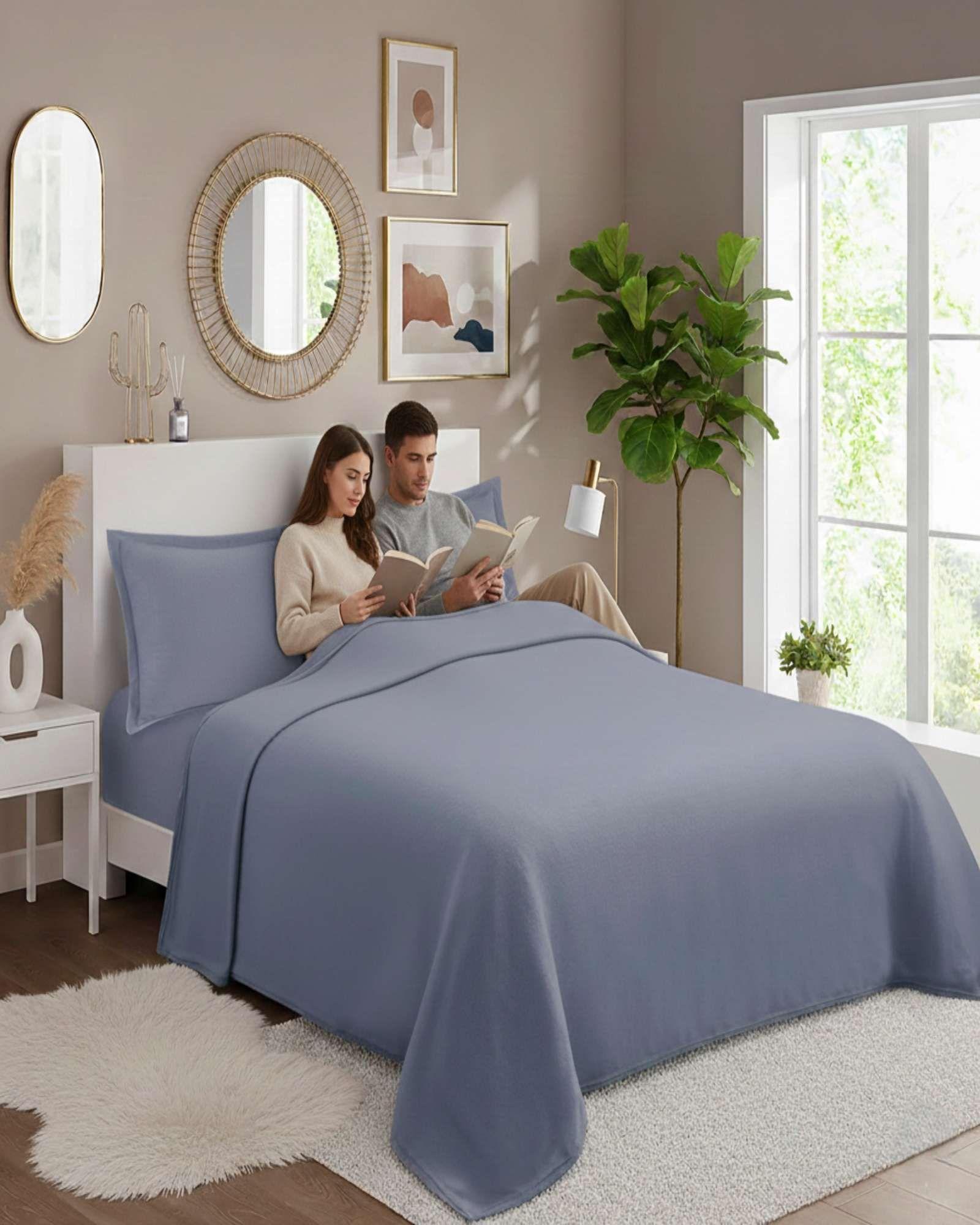 Juego de Sábanas Polar Premium 2 Plazas Térmicas Extra Suaves 05-2