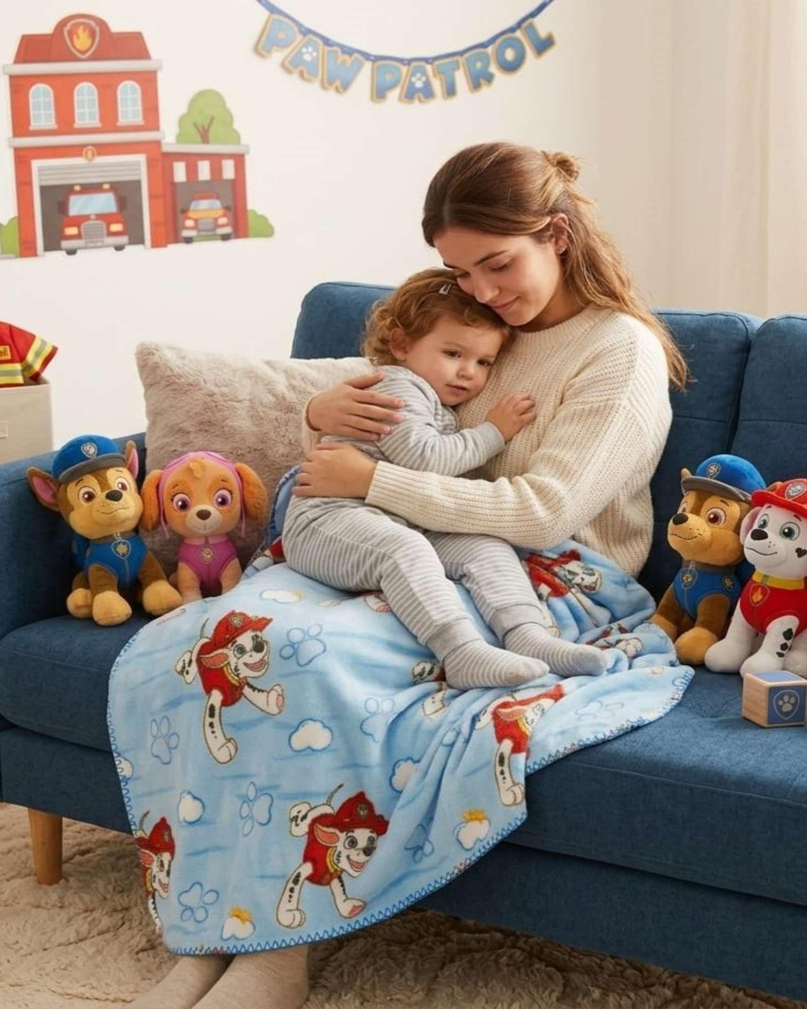 Manta Infantil Ligera Para Siestas de 127x152cm de Paw Patrol m2-3