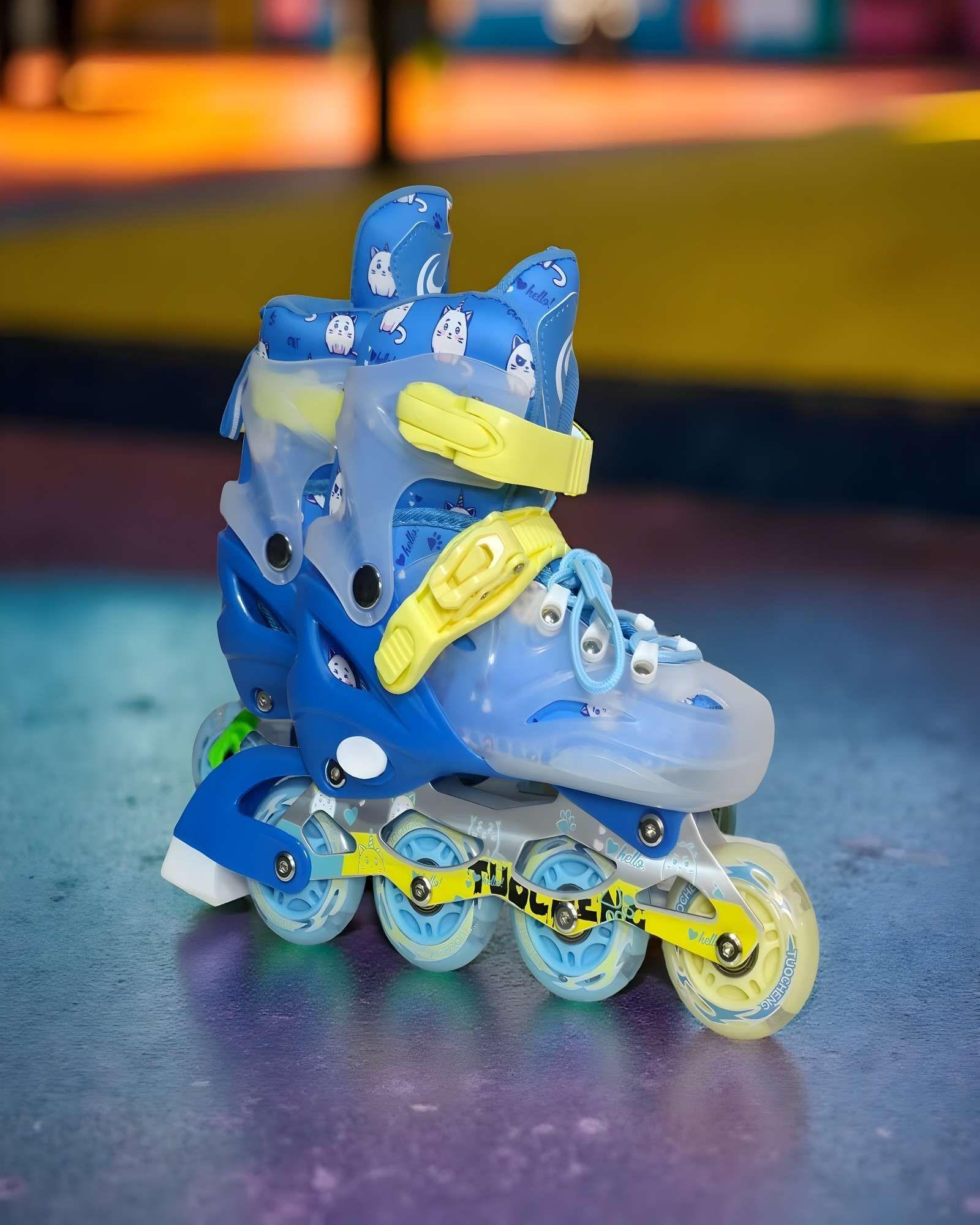 PATIN LINEAL CON LUCES MAS KIT TALLA S 31-34 A12-2