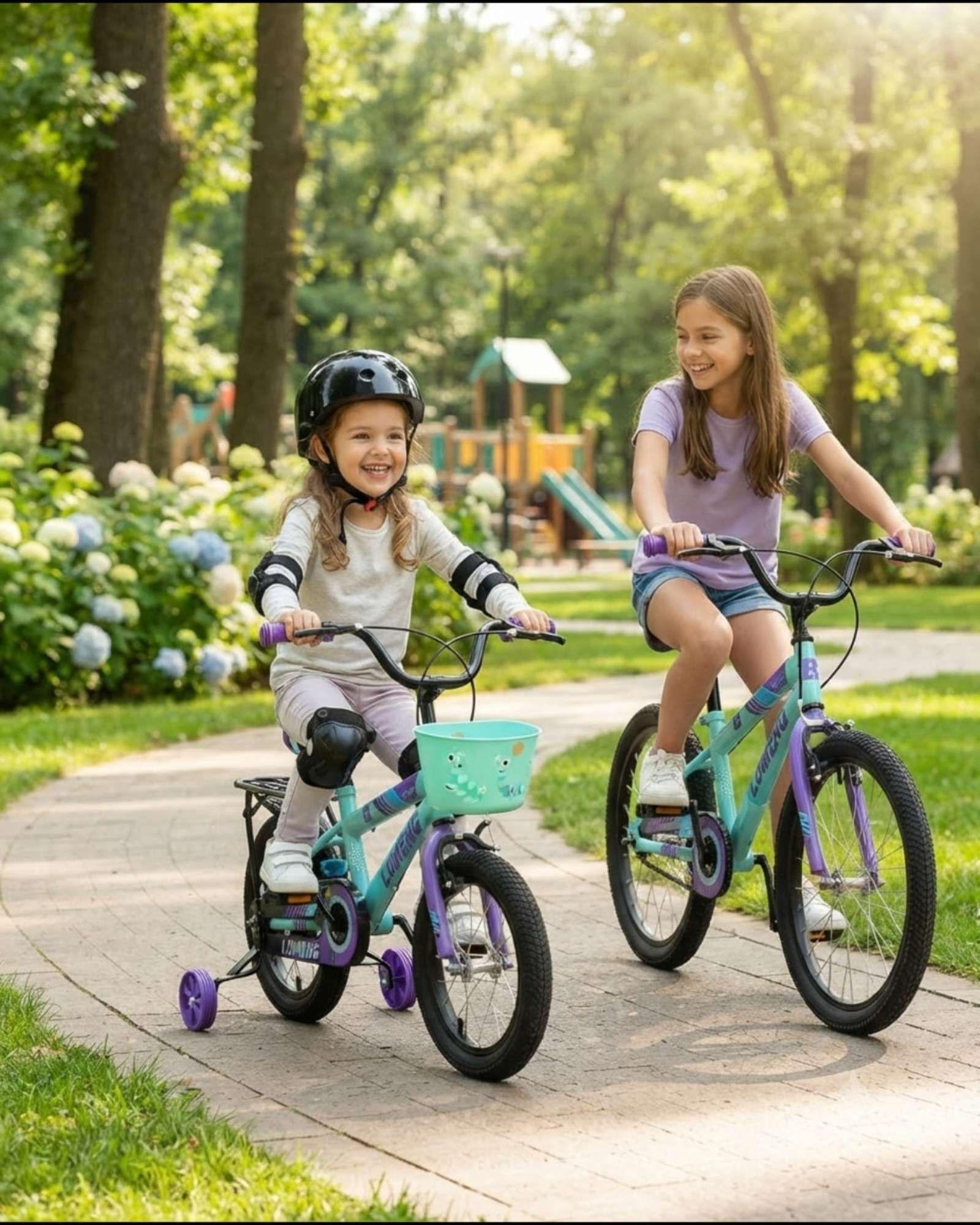 Bicicleta Para Niños Aro 14 Con Kit De Protección Y Casco 08-2