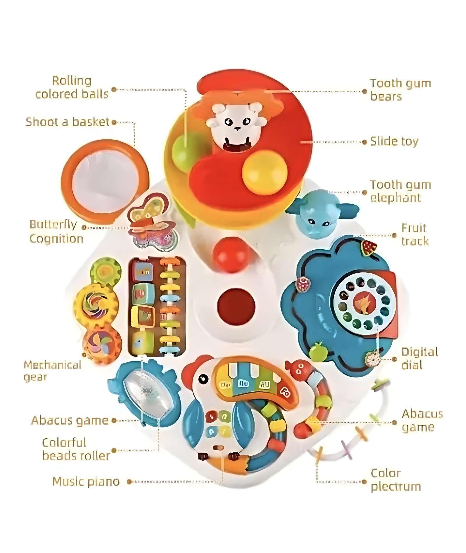 Mesas de actividades para bebés con pelotas-3