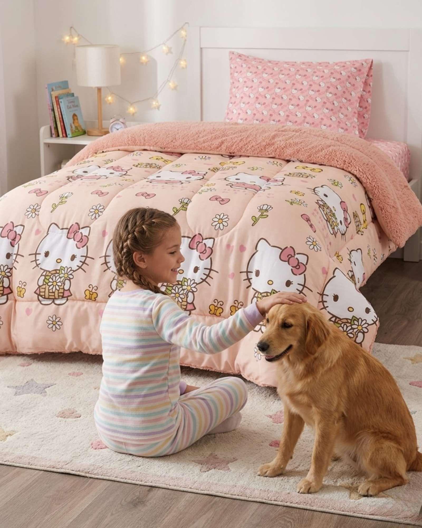 Pack Cobertor Sherpa Infantil + Sabanas Verano Premium Plaza y Media B2-4