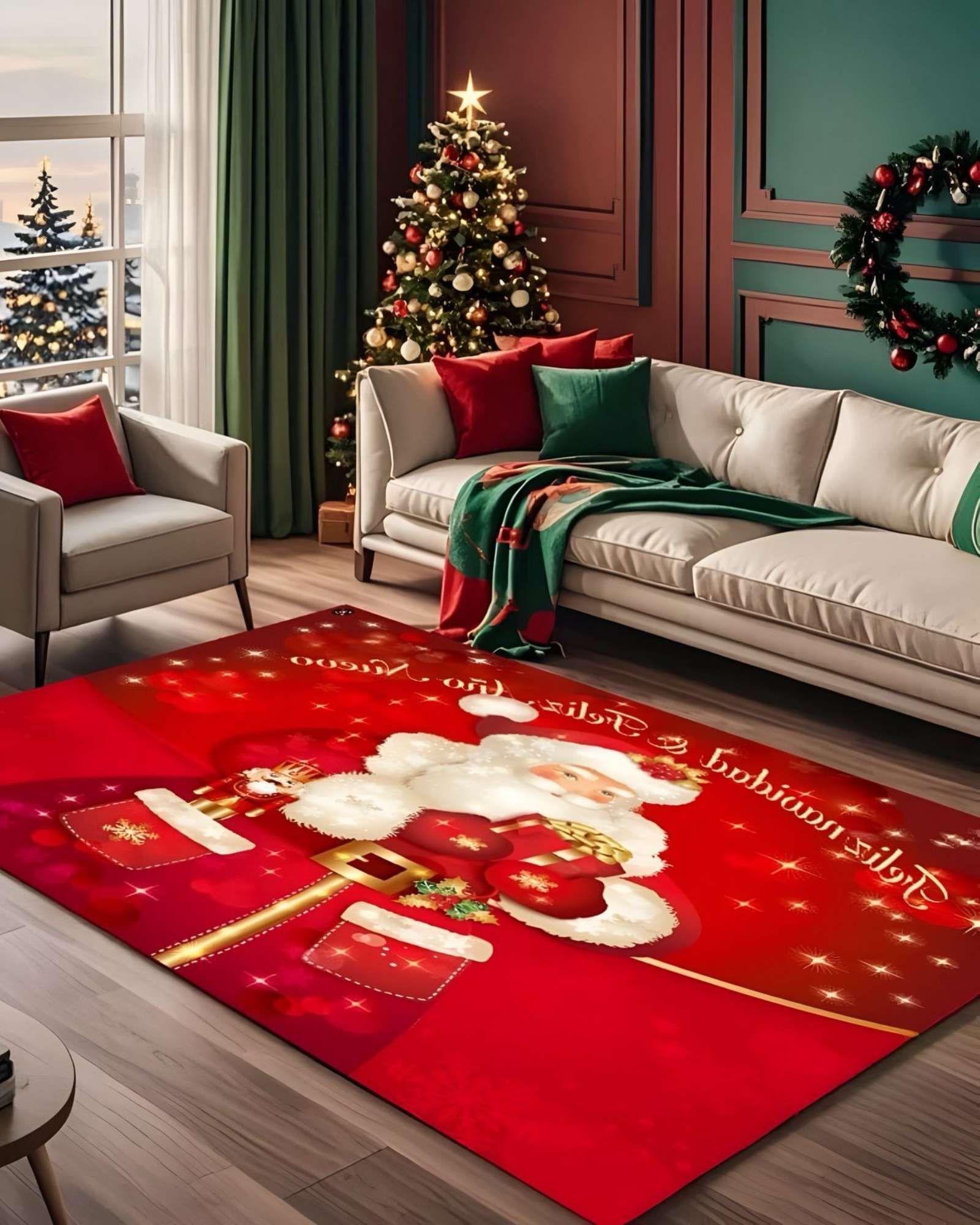 ALFOMBRA NAVIDAD PARA LIVING O COMEDOR 240cm 200cm A05-2