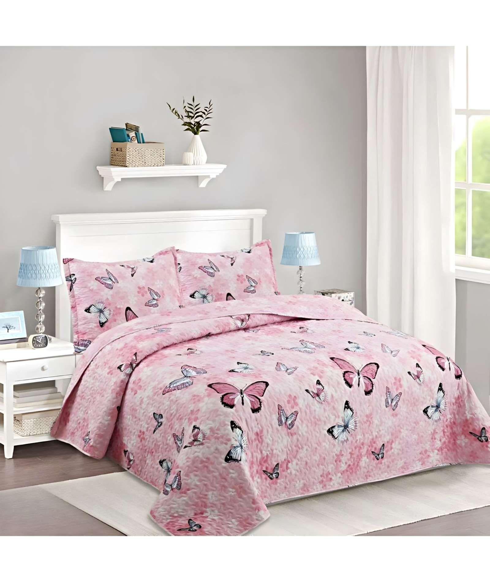CUBRECAMA COLCHA QUILT DE VERANO 2 PLAZAS A35-2