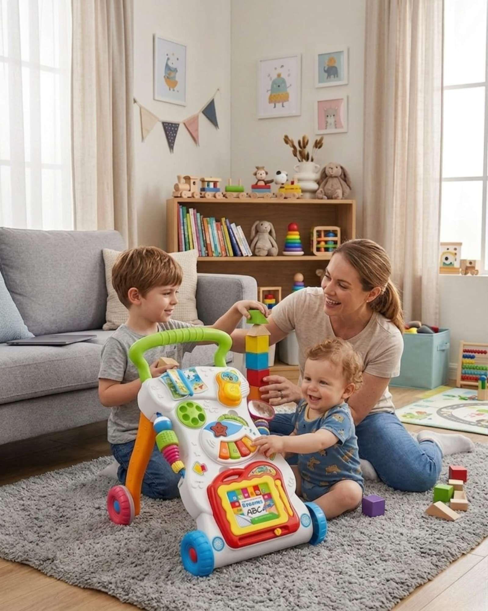 Andador Caminador Bebé 2 En 1 Didáctico E Interactivo-4